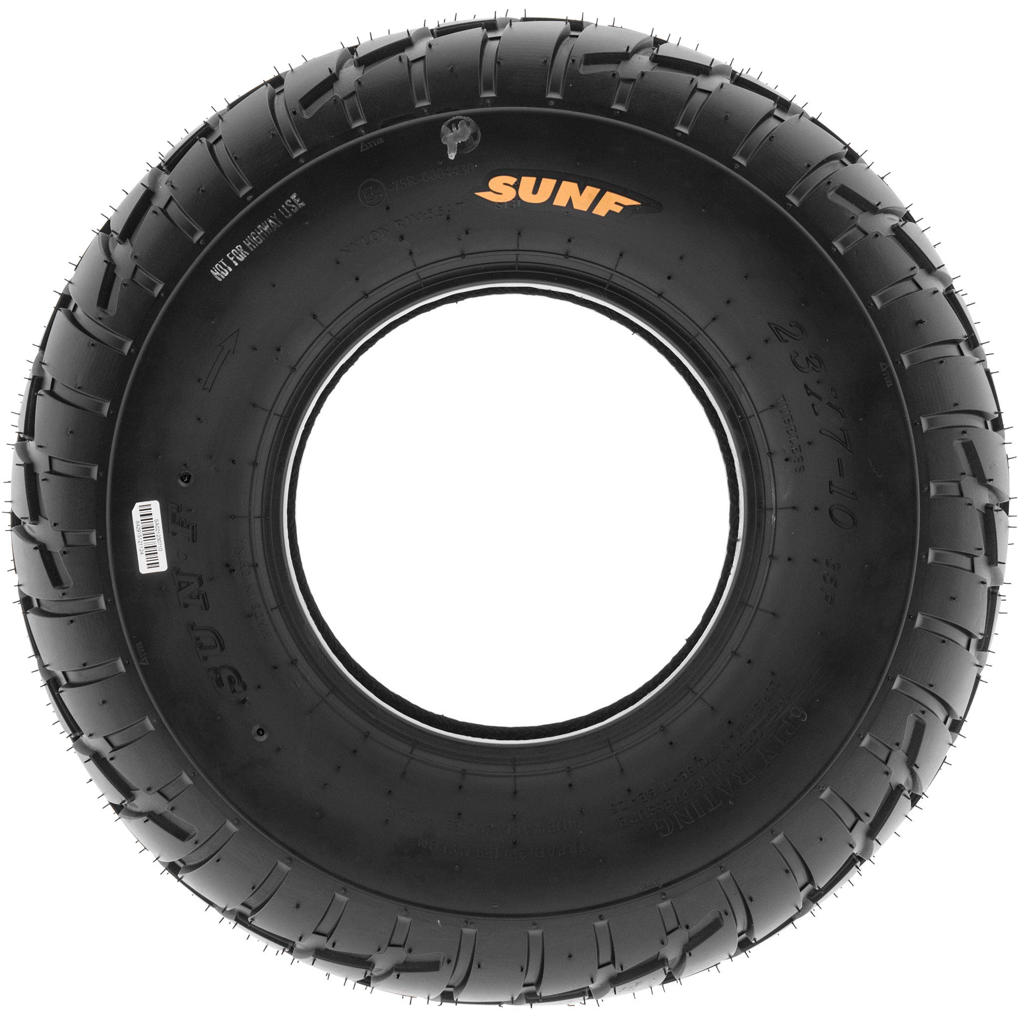 2 Pack SunF A021 TT Sport ATV/UTV Tires 22x8-12 6PR Tubeless - Dirt Track & Flat Track Racing Tires for Off-Road Adventures & Trail Riding