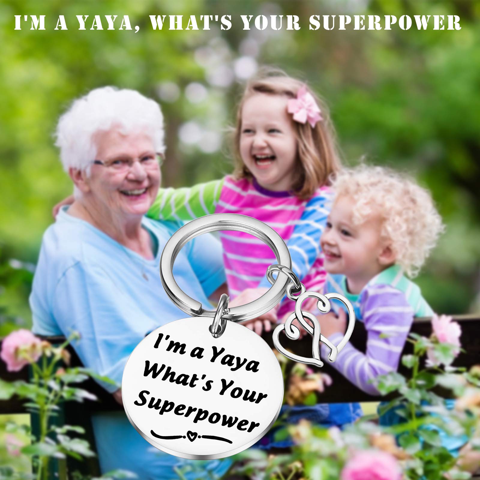 PLITI Yaya Gifts for Grandma - Elegant New Grandparents Jewelry Set - Perfect Mother's Day Gift from Granddaughter - Ideal for Special Occasions & Family Celebrations