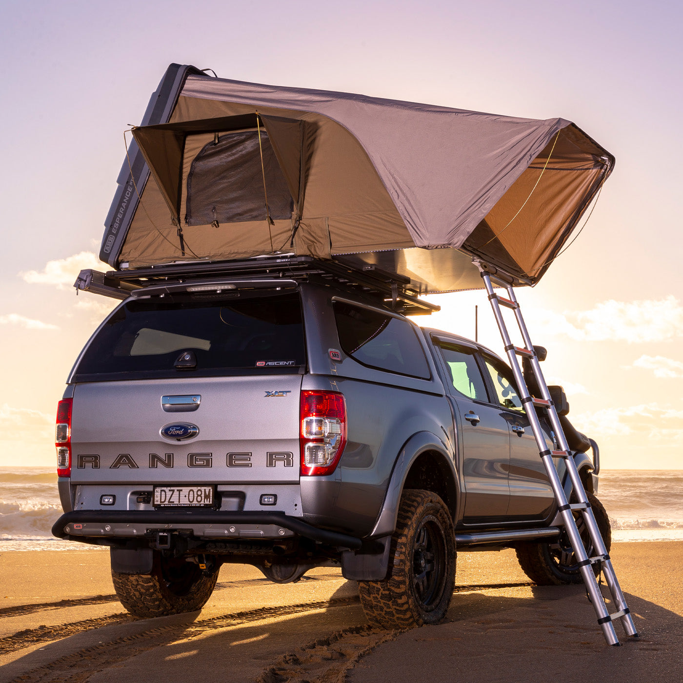 ARB Esperance Compact Hard Shell Rooftop Tent - Lightweight Waterproof Camping Tent for SUV & Truck | Perfect for Off-Road Adventures & Outdoor Travel