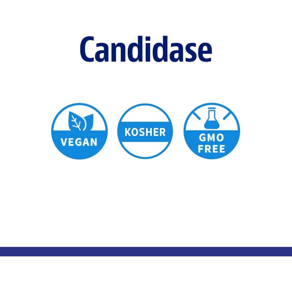 Enzymedica Candidase Capsules - Powerful Digestive Enzyme Supplement for Gut Health & Candida Support - Ideal for Digestive Comfort After Meals & Travel