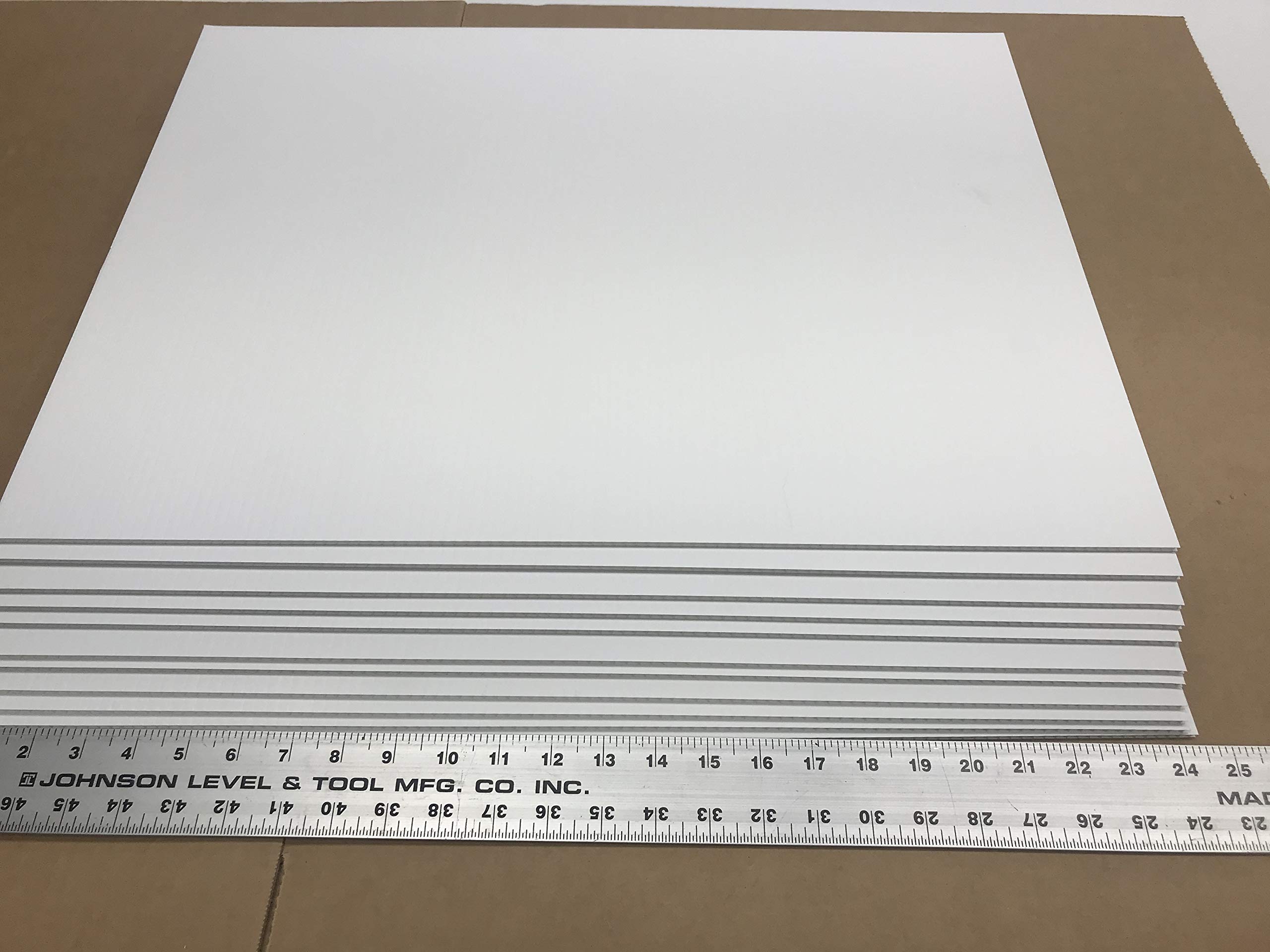 50-Pack Durable 18x24 Inch Corrugated Plastic Yard Signs with 10x24 Inch Metal H-Frame Stakes - White, 4mm Thick - Same Day Shipping for Campaigns, Real Estate, and Outdoor Advertising