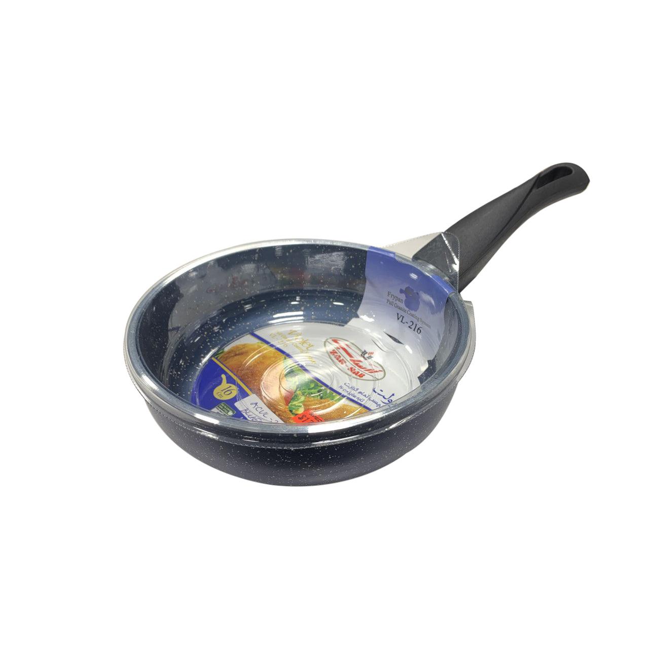 Acrochef 6.5-Inch Nonstick Blueberry Frying Pan with Ergonomic Black Handle - Perfect for Omelets, Pancakes & Small Meals (Model VL 216)