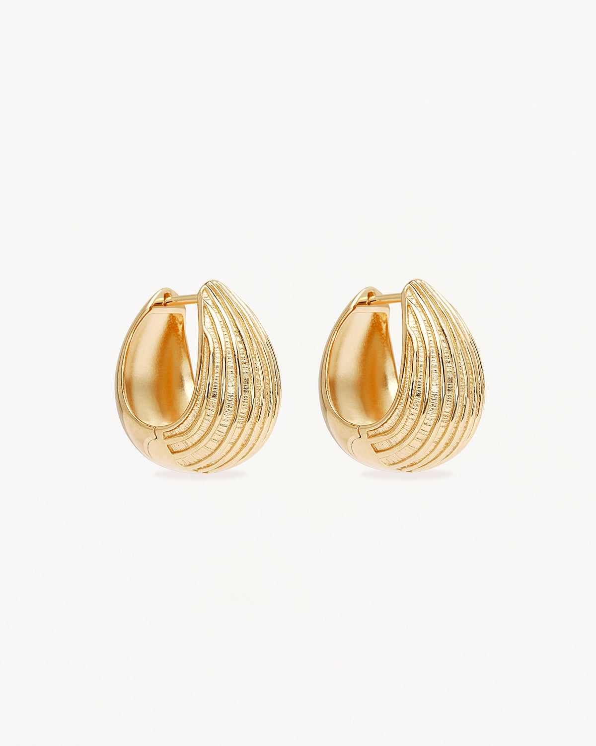 18K Gold Plated Ocean Whisper Hoop Earrings - Elegant Dangle Earrings for Women, Perfect for Parties, Weddings & Everyday Wear