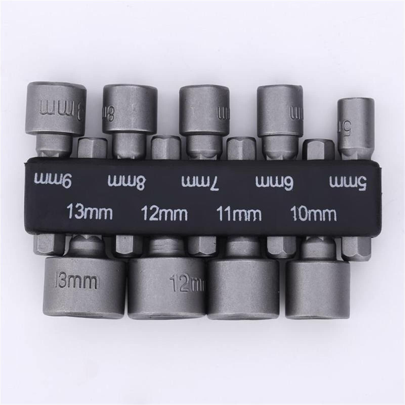 Kengbi 9-Piece Hex Nut Driver Drill Bit Adapter Set (5-13mm) - Non-Magnetic Socket Wrench Kit for Electric Screwdrivers | Perfect for DIY Projects, Automotive Repairs & Home Maintenance