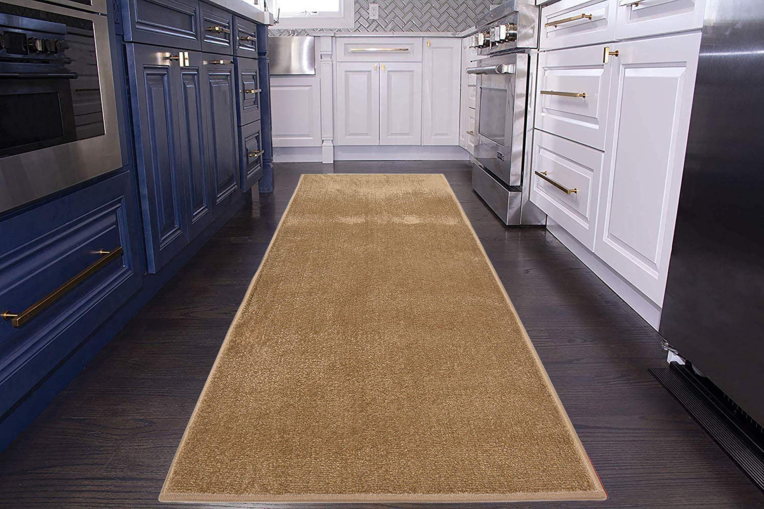 Custom Size Runner Rug - Solid Color Extra Long Non-Slip Hallway Runner (30