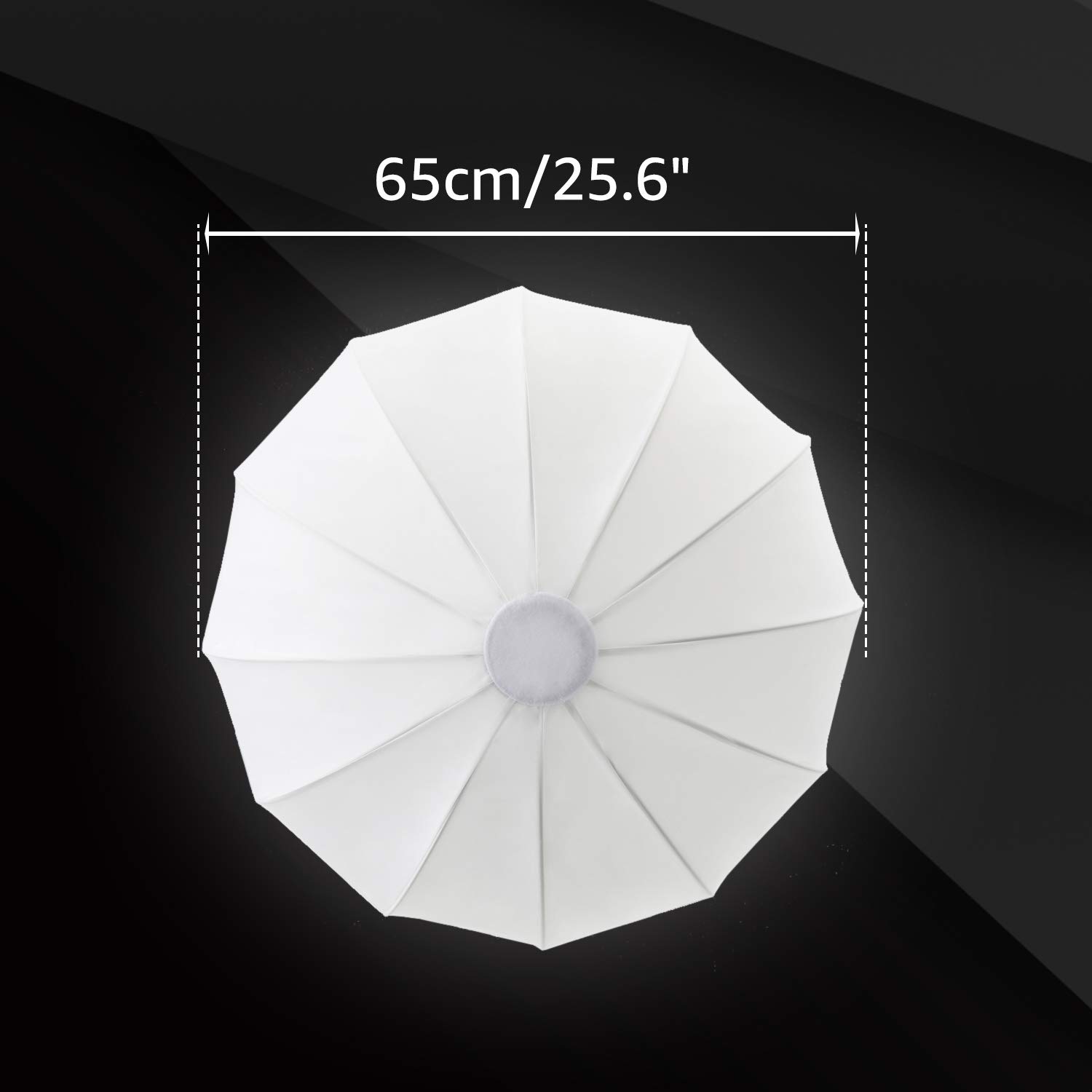 Godox 65cm Bowens Mount Quick-Install Lantern Softbox for Photography Studio, Video Recording, Live Streaming & Filmmaking - Perfect for Portrait, Product & Indoor Lighting