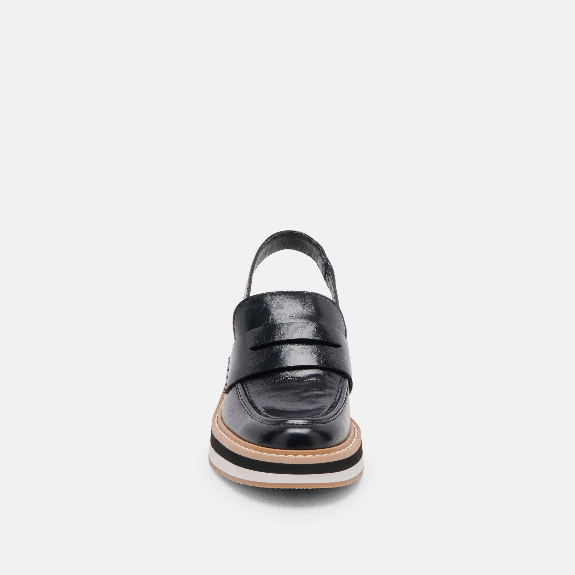 HATTIE Black Loafers for Women - Comfortable & Stylish Slip-On Shoes - Perfect for Office, Casual Wear & Travel