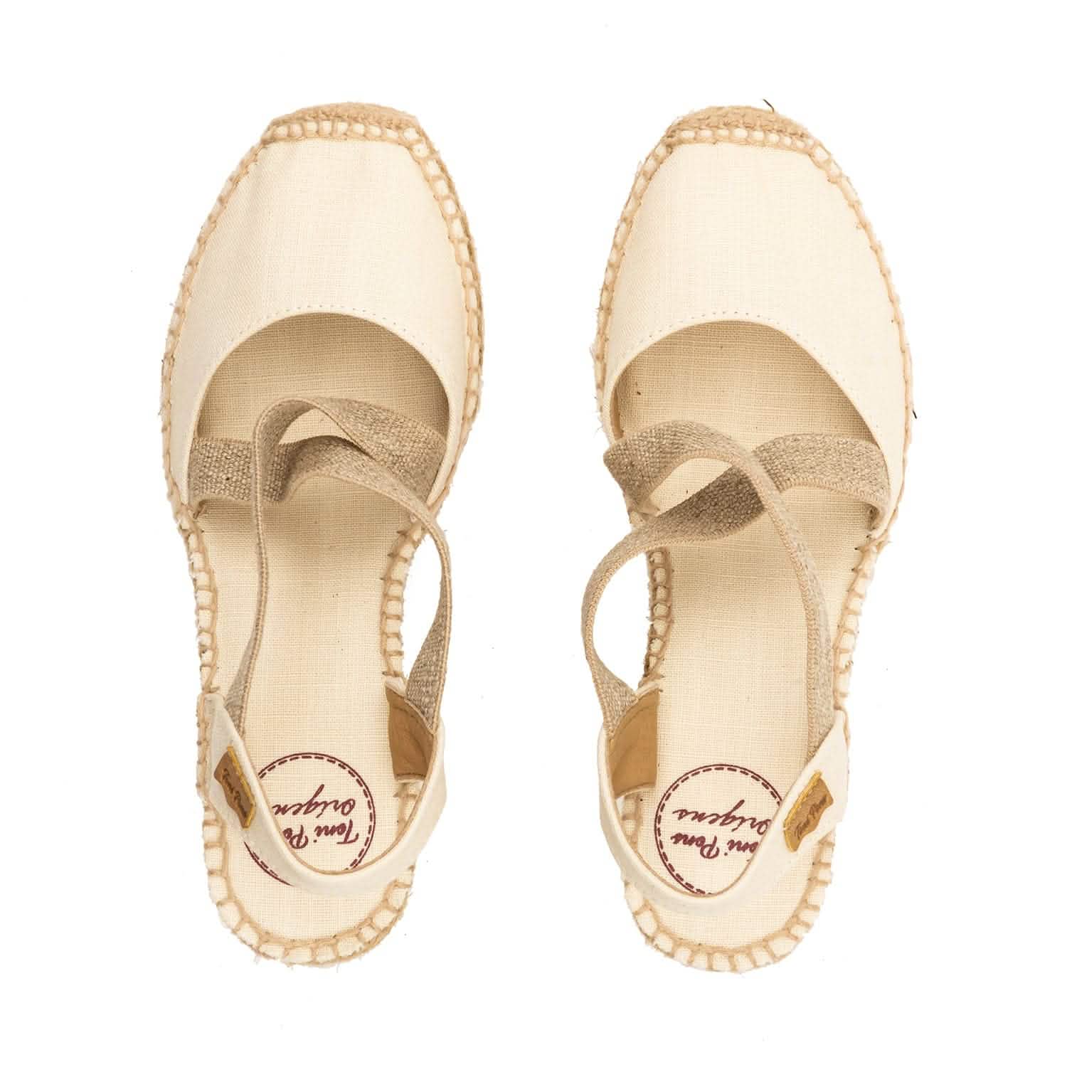 Women's Basic Linen Wedge Espadrille Shoes - Saba L | Comfortable Summer Casual Sandals for Beach, Vacation & Everyday Wear