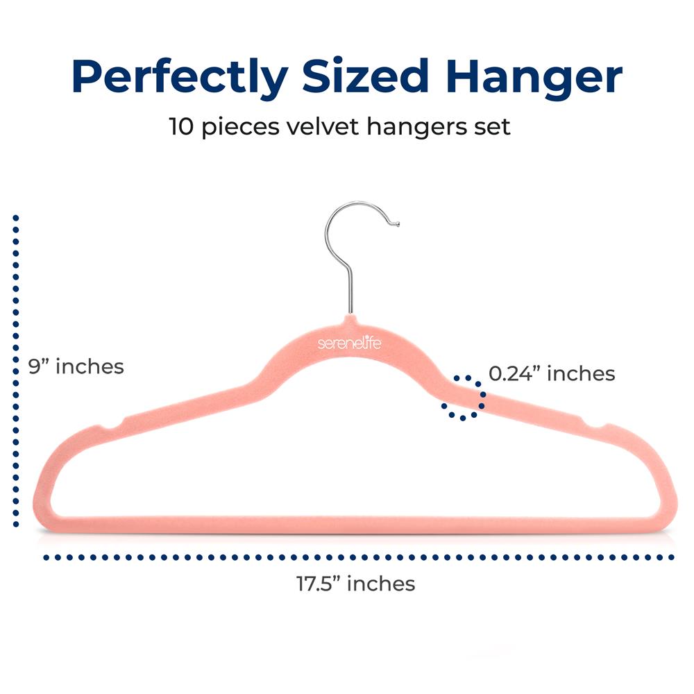 Non-Slip Velvet Hangers for Clothes - Space Saving Closet Organizer with No-Slip Design - Perfect for Dresses, Coats, and Delicate Garments (Set of 50) - Ideal for Home, Closet, and Travel Use