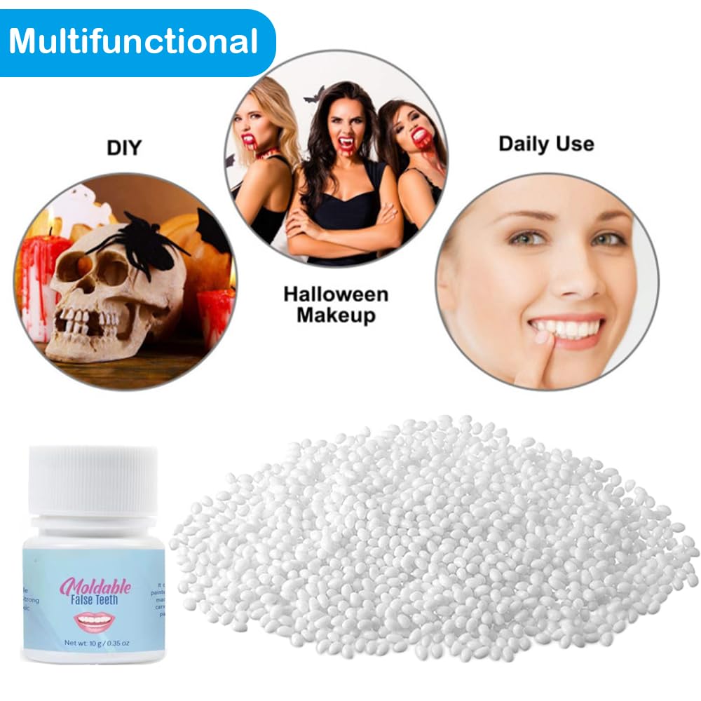 Temporary Teeth Repair Kit - Dental False Tooth Replacement for Emergency Fix & Teaching - Perfect for Travel, Home Use, and Dental Practice