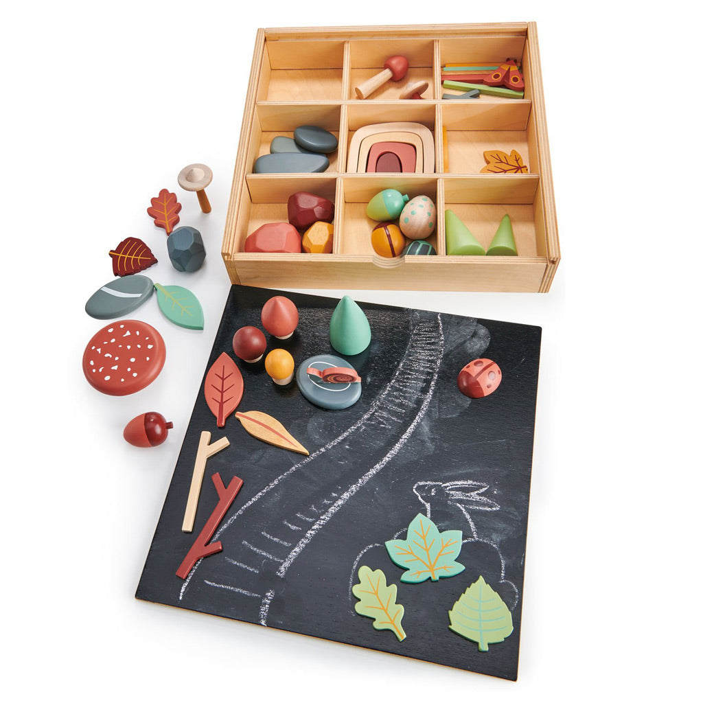 Tender Leaf My Forest Floor Set - Wooden Animal Toys for Kids, Montessori Learning Toys, Educational Playset for Toddlers - Perfect for Imaginative Play, Classroom Activities & Gift Giving