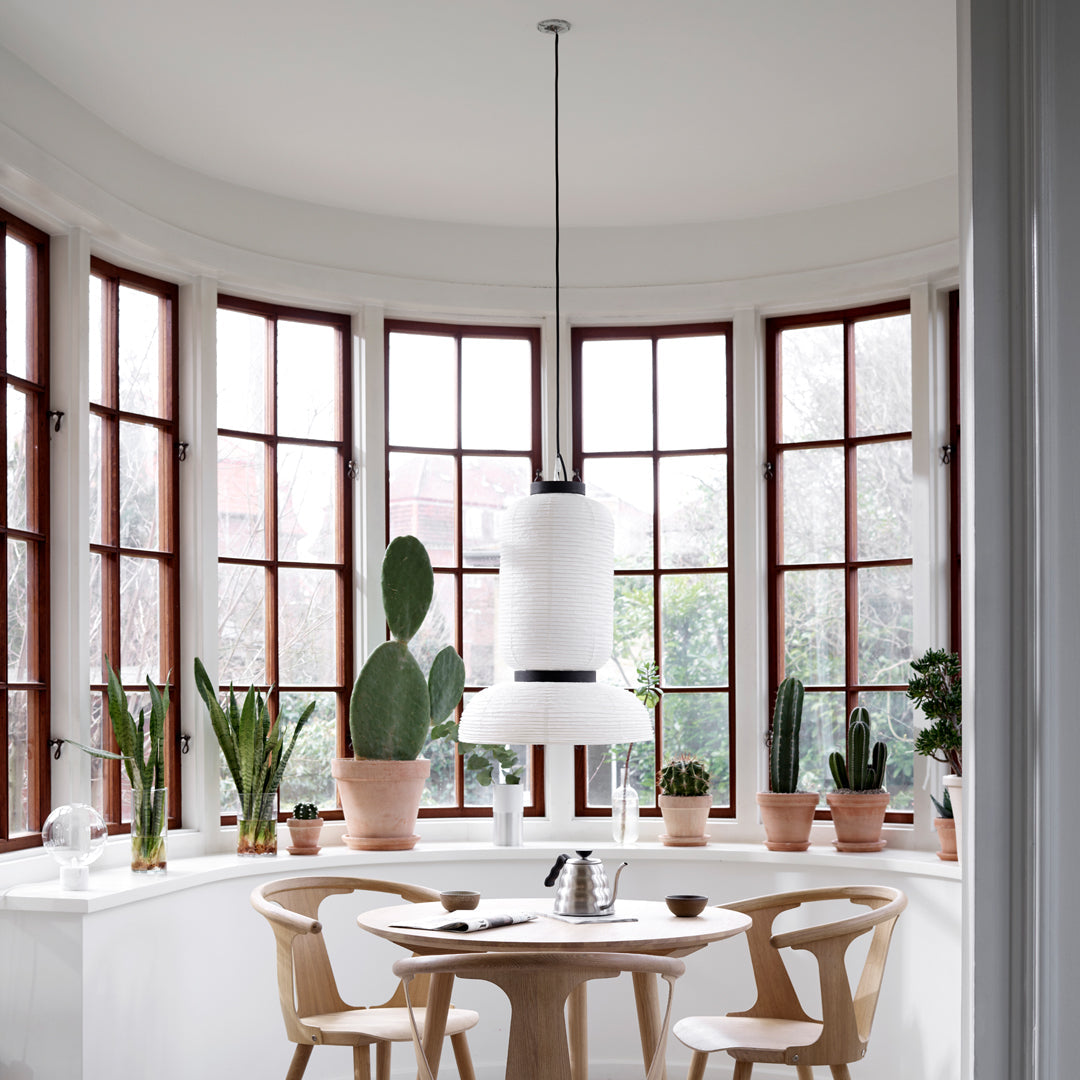 Formakami JH3 Pendant Light - Modern Paper Pendant Lamp for Dining Room, Living Room & Bedroom | Scandinavian Style Hanging Light Fixture