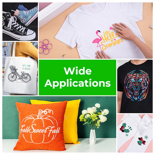 xTool M1 Heat Transfer Vinyl Kit for DIY Crafts, T-Shirts & Apparel - Premium HTV Material for Cutting Machines & Heat Press Projects