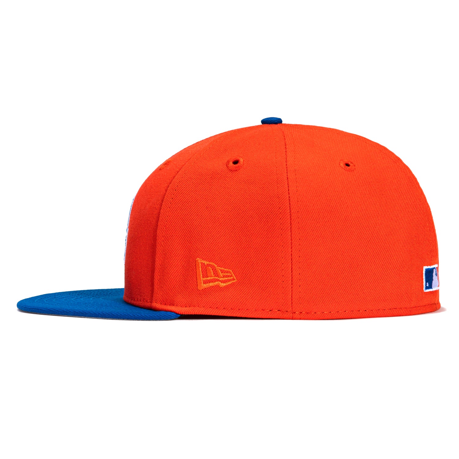 New Era 59Fifty Colorado Rockies Inaugural Patch Logo Hat - Orange & Royal Blue Baseball Cap for Men - Official MLB Team Merchandise for Fans, Sports Events & Casual Wear