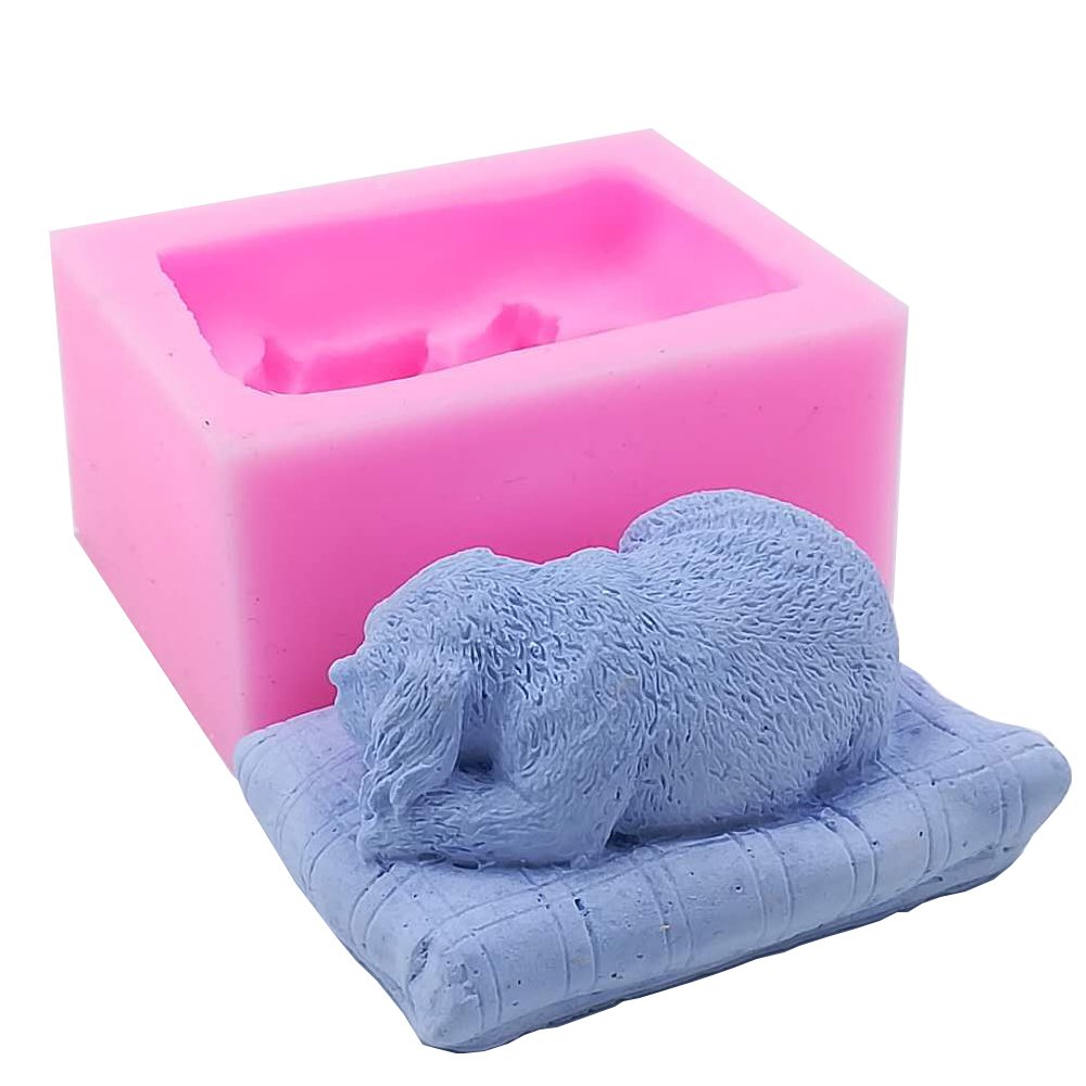 Premium Silicone Dog Puppy Soap & Candle Molds - DIY Craft Molds for Resin, Wax, Bath Bombs - Perfect for Homemade Gifts, Party Favors & Craft Projects