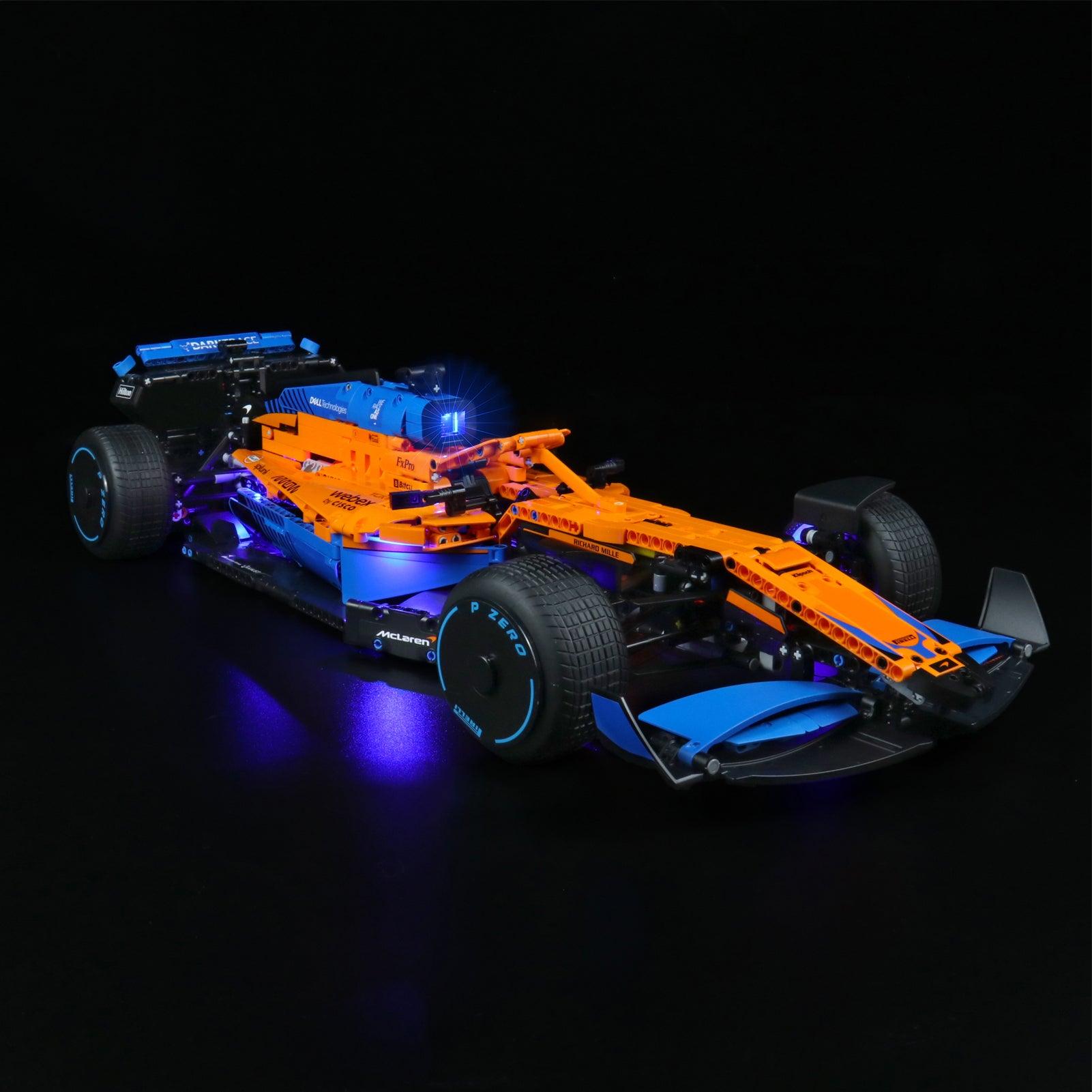 LEGO Technic McLaren Formula 1 Race Car 42141 Light Kit - Upgrade Your Model with Realistic LED Lighting for Display & Nighttime Racing Scenes
