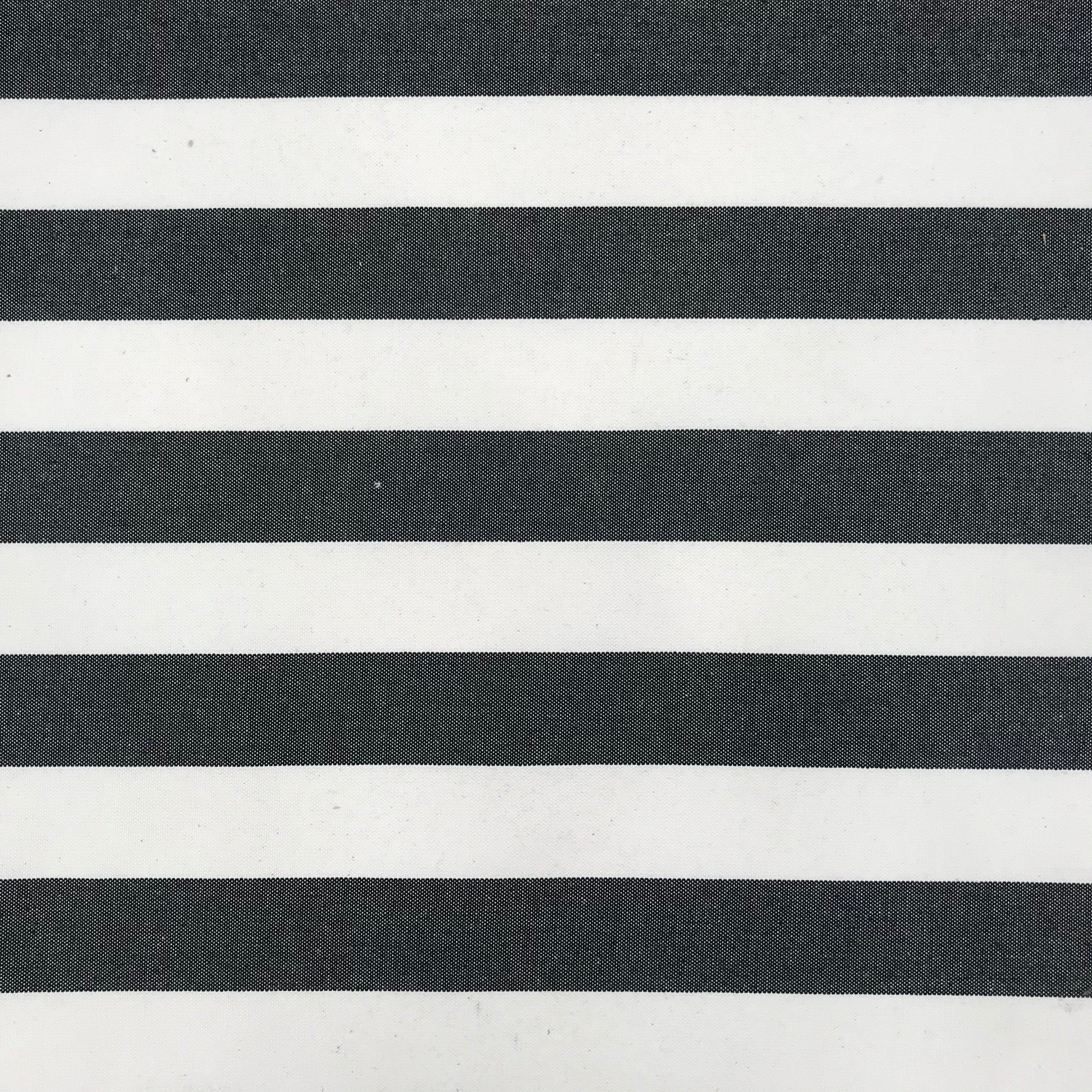 Premium Canvas Poly Cotton Tote Bag - Black Stripes, Medium Size - Perfect for Shopping, Beach Trips & Everyday Use
