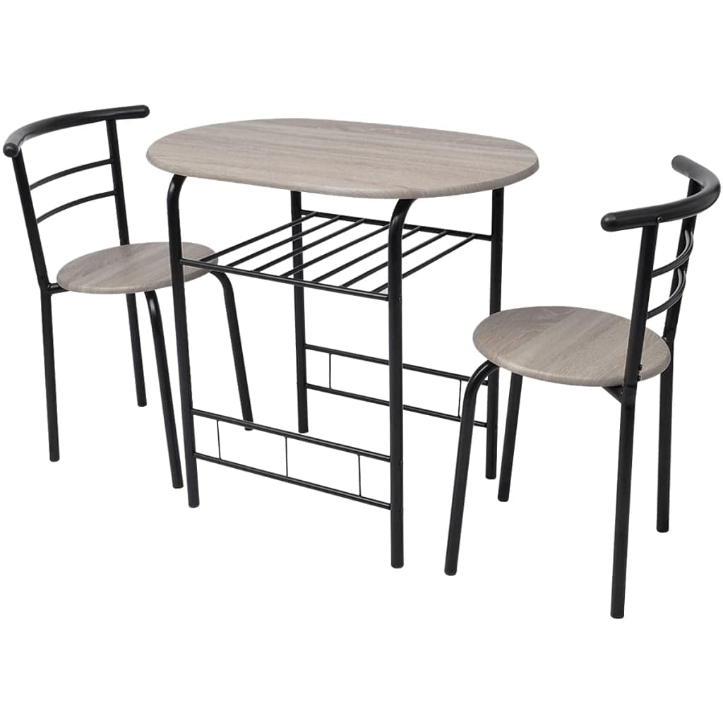 5-Piece Folding Dining Table Set with Glass Top - Compact Space-Saving Kitchen & Dining Room Furniture, Black MDF - Perfect for Small Apartments, Breakfast Nooks & Cozy Family Meals