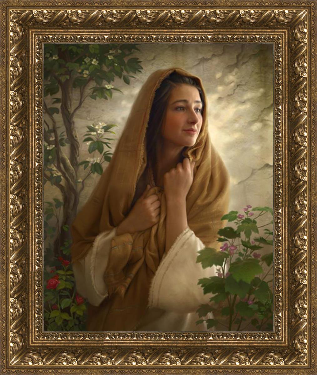 Mary Kept All These Things and Pondered in Her Heart - Christian Bible Verse Wall Art for Home & Church Decor - Perfect for Prayer Rooms, Sunday School Gifts, and Spiritual Encouragement
