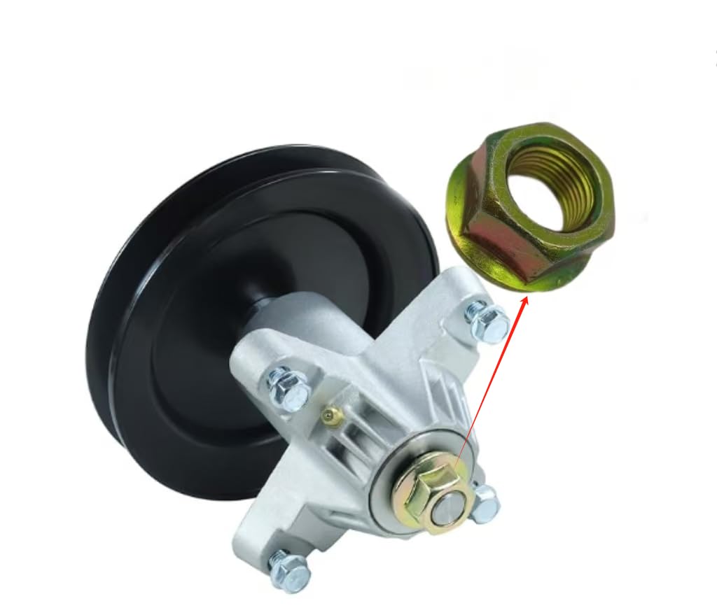 (3 Pack) Spindle Blade Nut Replacement for Cub Cadet Zero Turn Mower RZT 50, RZT 54, RZT42 Models - Durable Lawn Mower Parts for Smooth Cutting Performance - Perfect for Home Lawn Care and Professional Landscaping