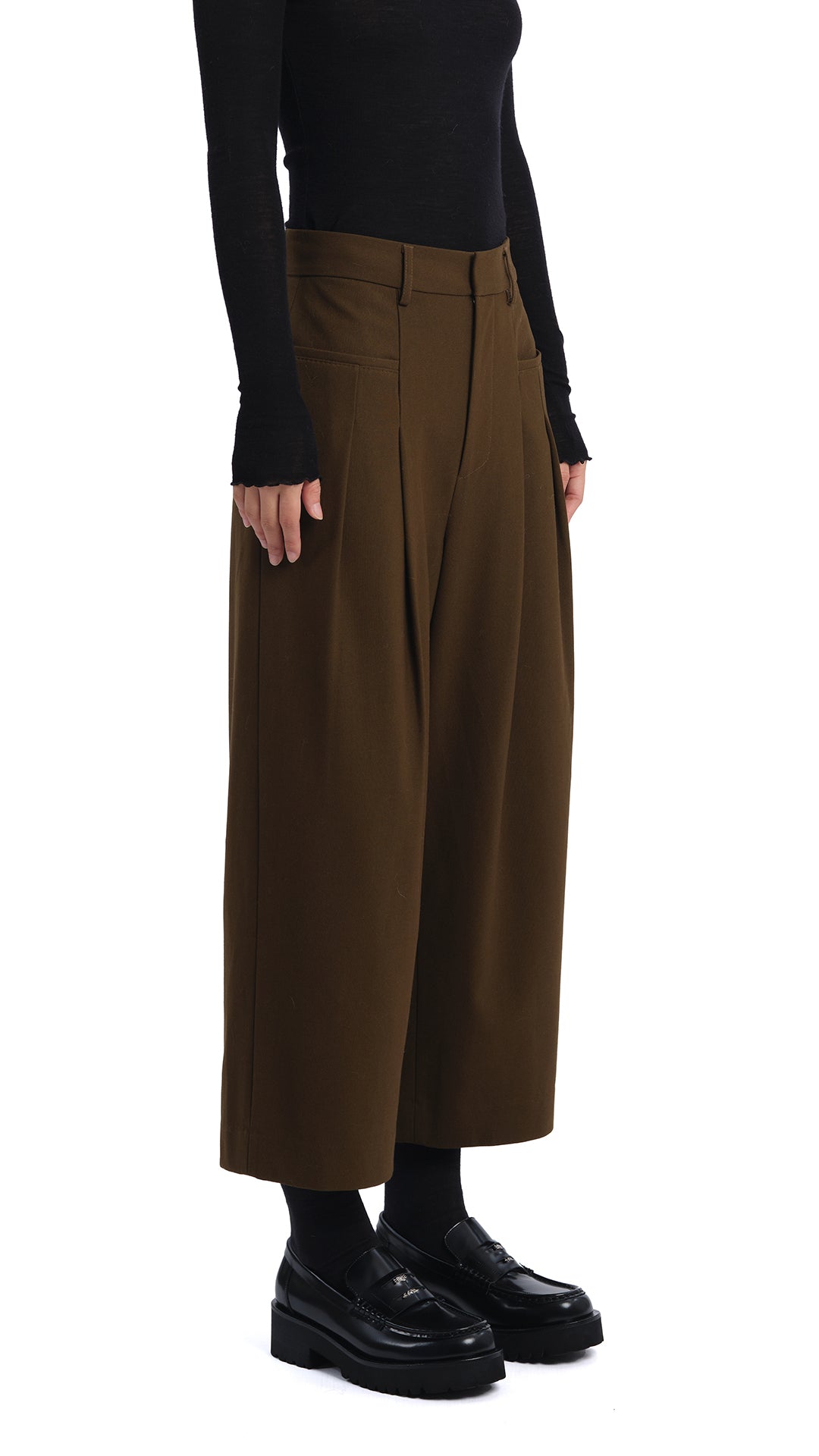 Stylish Wide Leg Ankle Pants for Women - Comfortable High Waisted Trousers with Pockets | Perfect for Office, Casual Outfits & Travel