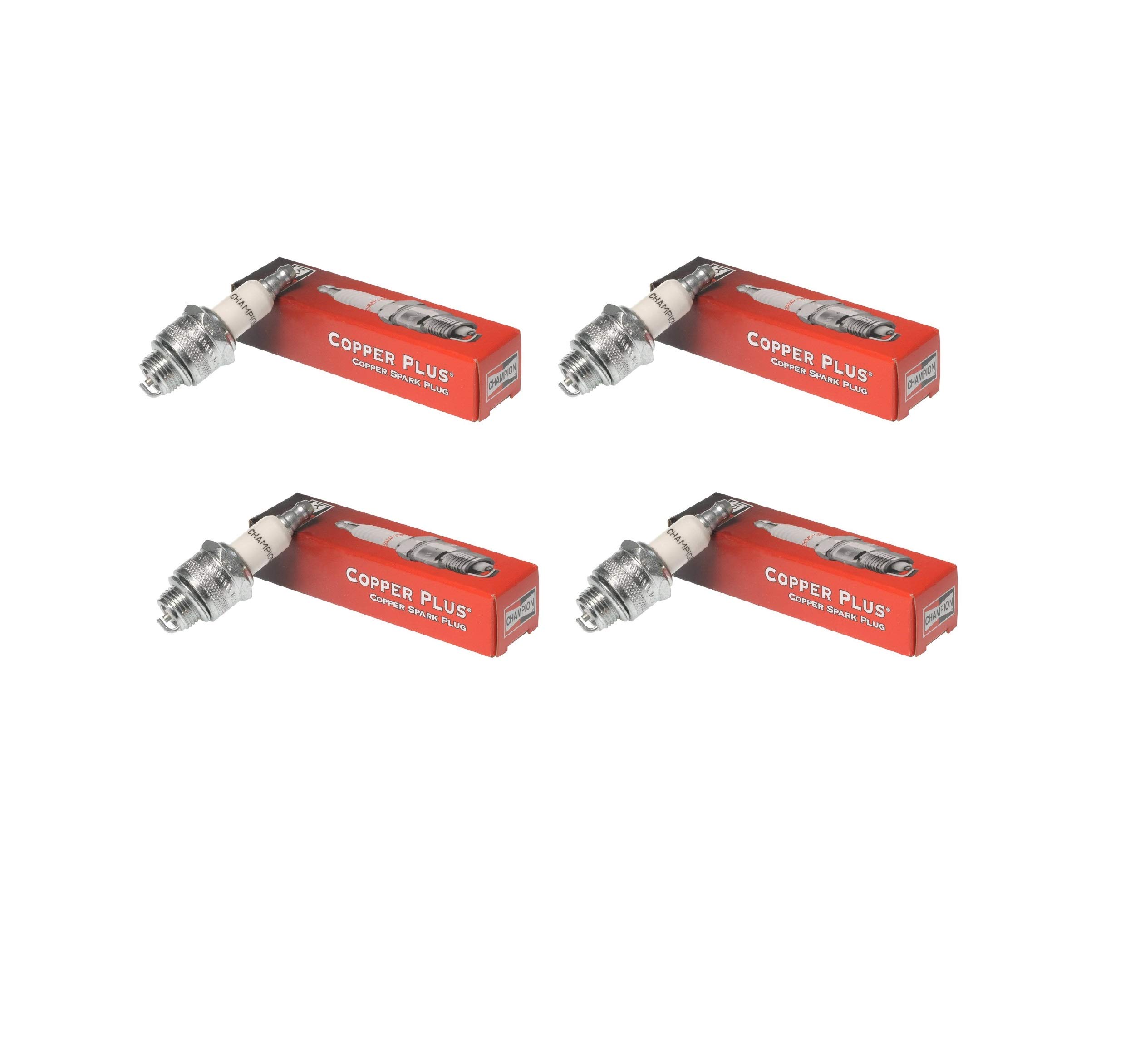Champion Copper Plus Spark Plug 830 RL86C - 4 Pack | High Performance Spark Plugs for Cars, Trucks & SUVs | Ideal for Daily Commuting & Highway Driving