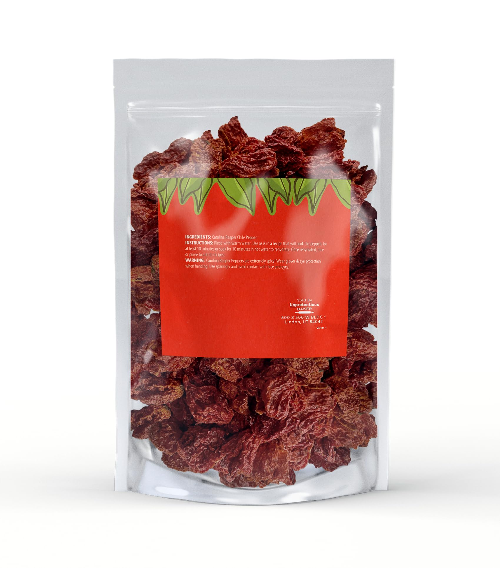 Authentic Whole Dried Carolina Reaper Peppers - World's Hottest Chili (50 Count) - Perfect for Hot Sauce Making, Spicy Cooking & Chili Challenges