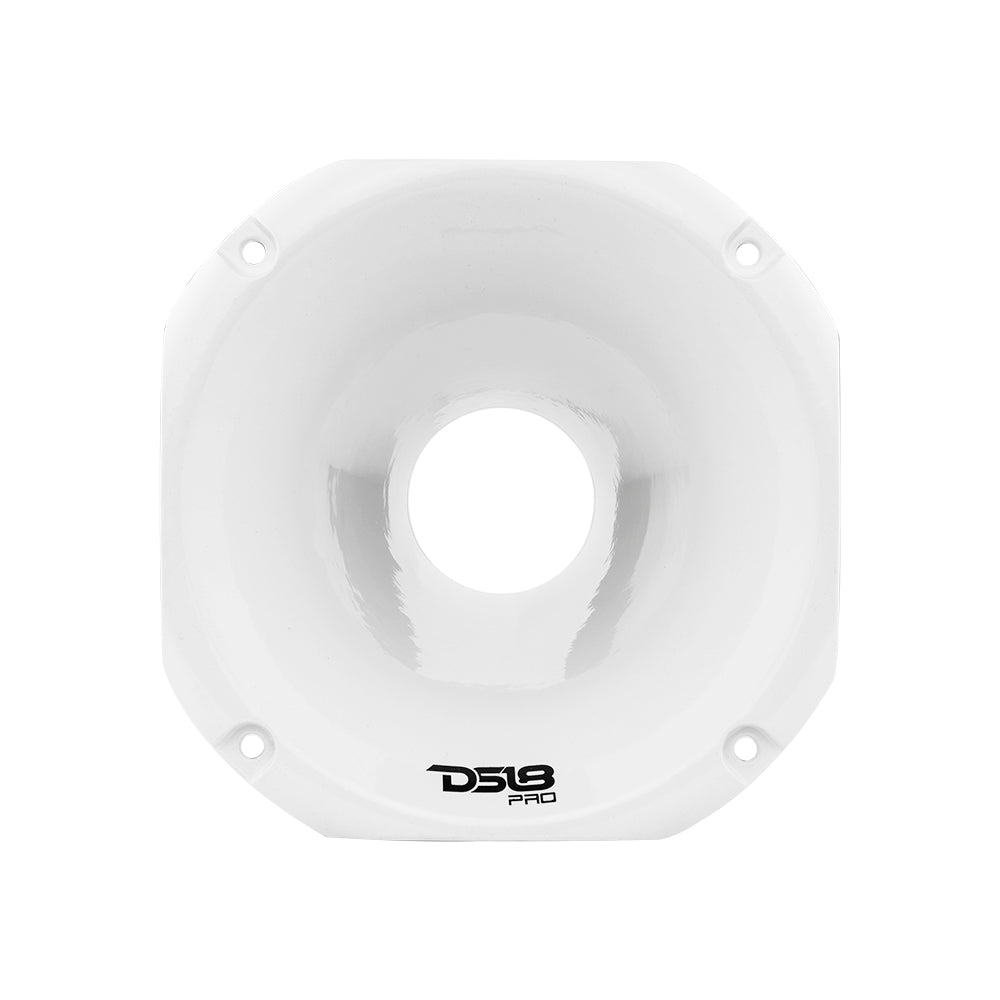 DS18 PRO HA100/WH Bolt On 2 Aluminum Horn - High Performance Car Audio Upgrade for Trucks & Motorcycles - Perfect for Off-Road Adventures & Urban Commuting