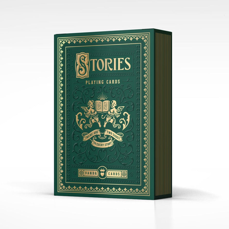 Stories Vol.3 Playing Cards - Premium Green Deck for Card Games, Magic Tricks & Collectibles | Perfect for Poker Nights, Cardistry & Gift Giving