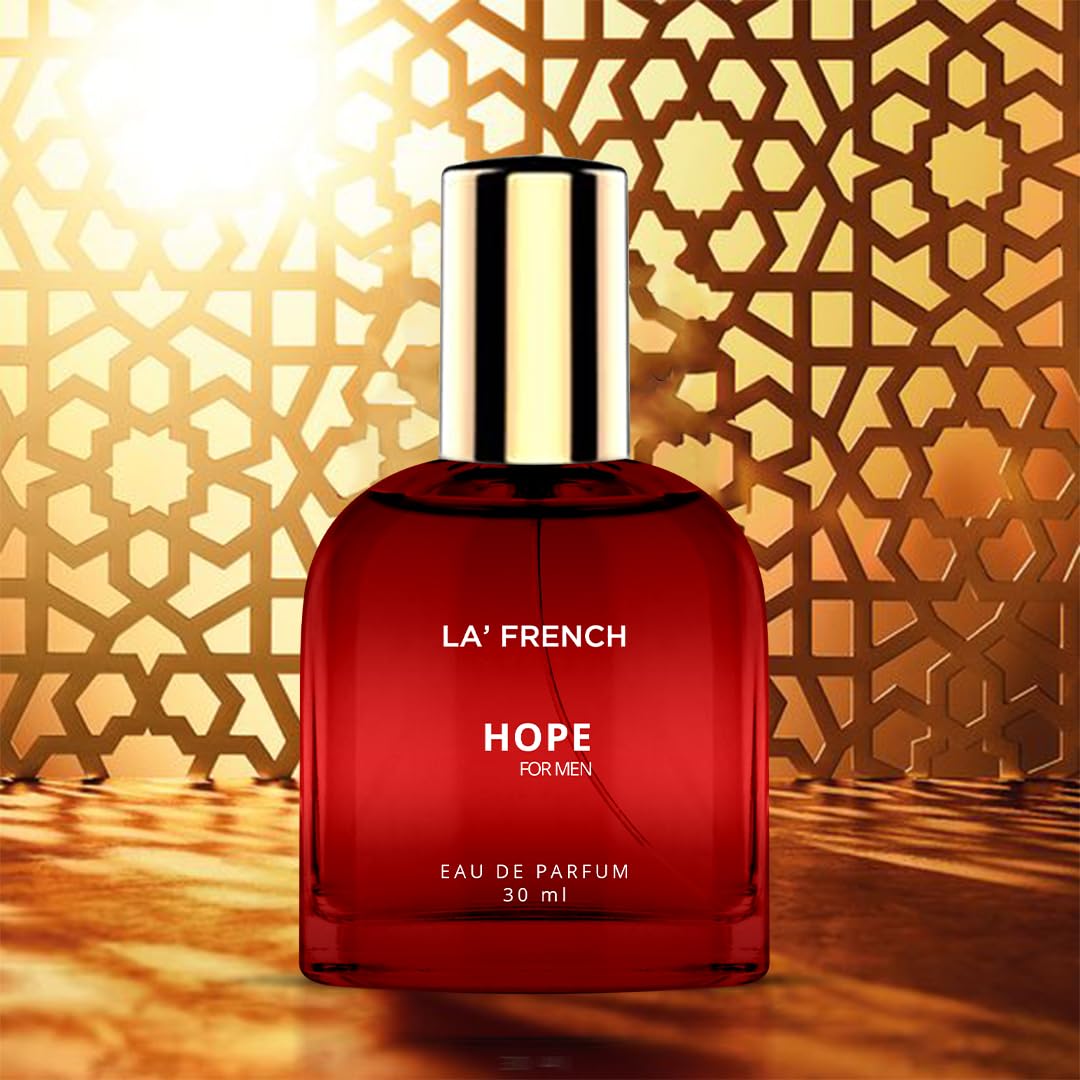 La French Hope Perfume for Men 30ml | Long Lasting Eau De Parfum | Premium Luxury Cologne with Fresh Scent | Travel Size & Date Night Fragrance | Perfect for Office, Evening Events & Romantic Occasions