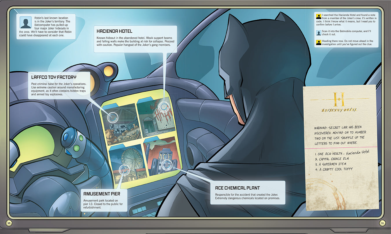 DC Comics Batman Crack the Case Puzzle Game - Fun Detective Mystery Solving Activity for Kids & Adults - Perfect for Family Game Nights & Superhero Parties