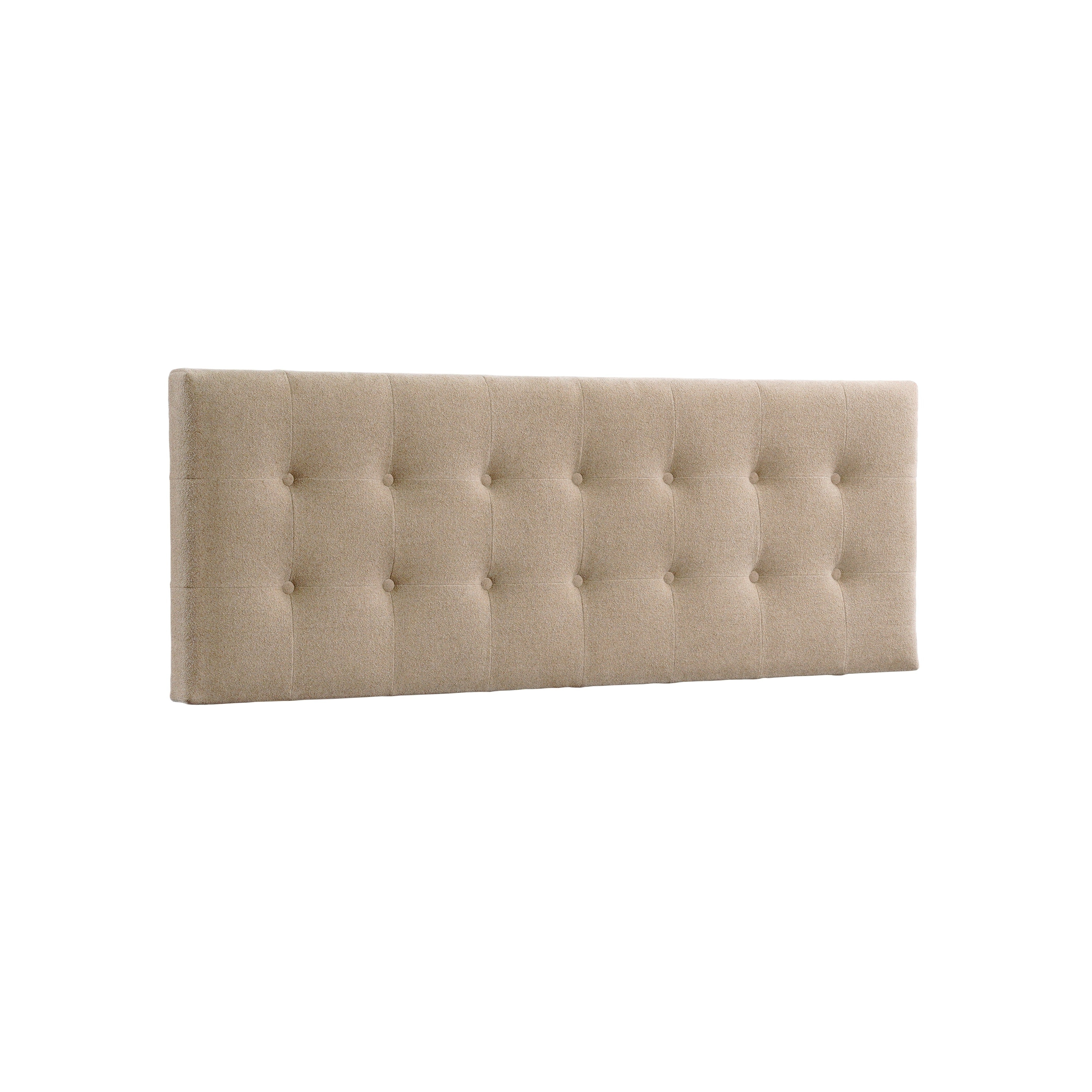 Aleha Full Headboard Beige - Queen Size Upholstered Bed Frame Headboard with Nailhead Trim for Bedroom Decor | Perfect for Master Bedroom, Guest Room & Apartment