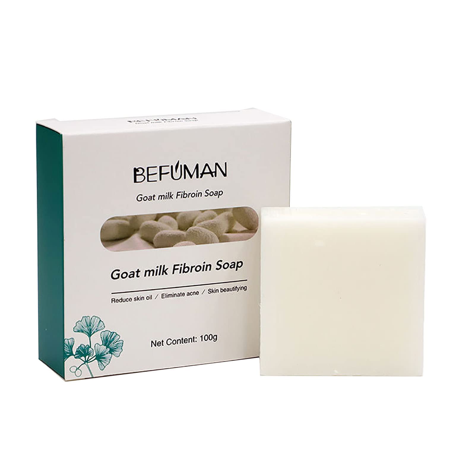 Silk Soap Bar for Acne-Prone Skin - Deep Cleansing & Exfoliating Face Wash with Protein Enrichment (White, One Size) - Perfect for Daily Skincare Routine & Sensitive Skin Care