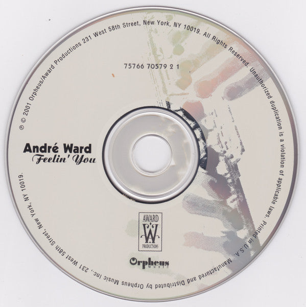 Andre Ward Feelin' You CD Album - R&B Soul Music for Relaxation, Workout & Romantic Evenings