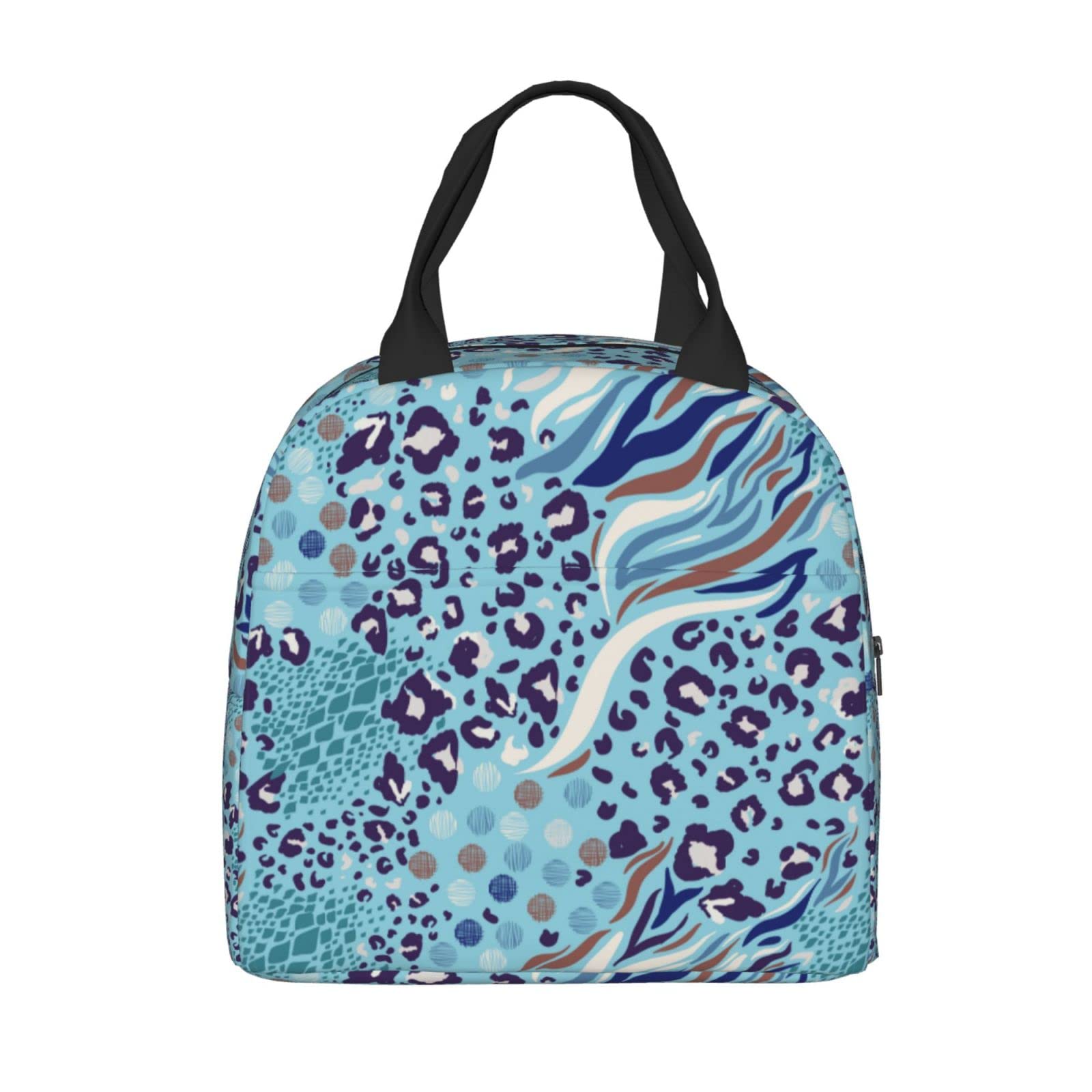 PrelerDIY Animal Print Insulated Lunch Box - Reusable Lunch Tote Bag for Women & Men | Perfect for Office, School, Camping, Hiking, Picnic, Beach & Travel | Eco-Friendly Food Container for Work, Outdoor Adventures & Daily Commute