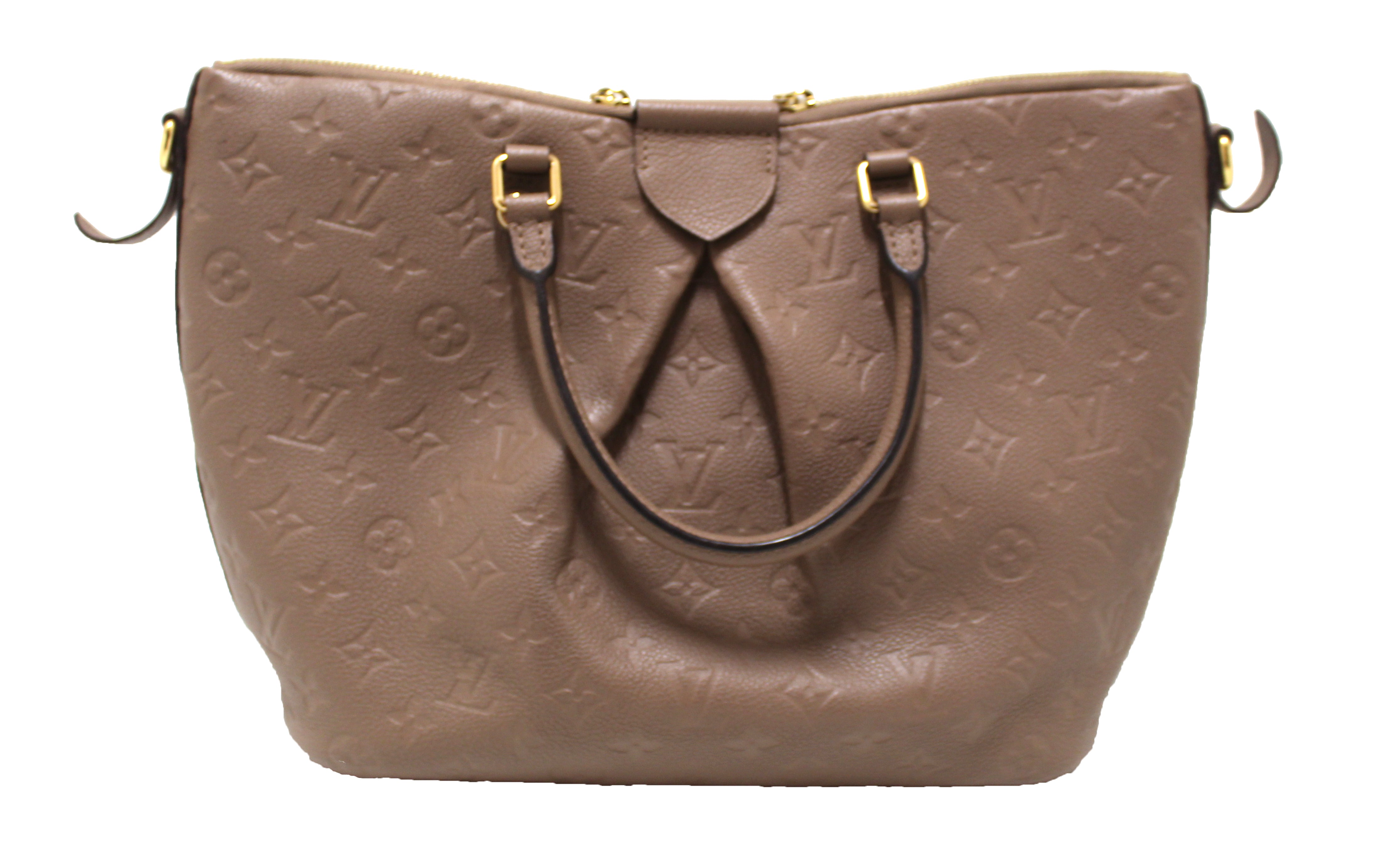 Authentic Louis Vuitton Monogram Empreinte Leather Mazarine MM Bag in Gray - Luxury Designer Handbag for Women, Perfect for Work, Travel & Everyday Use