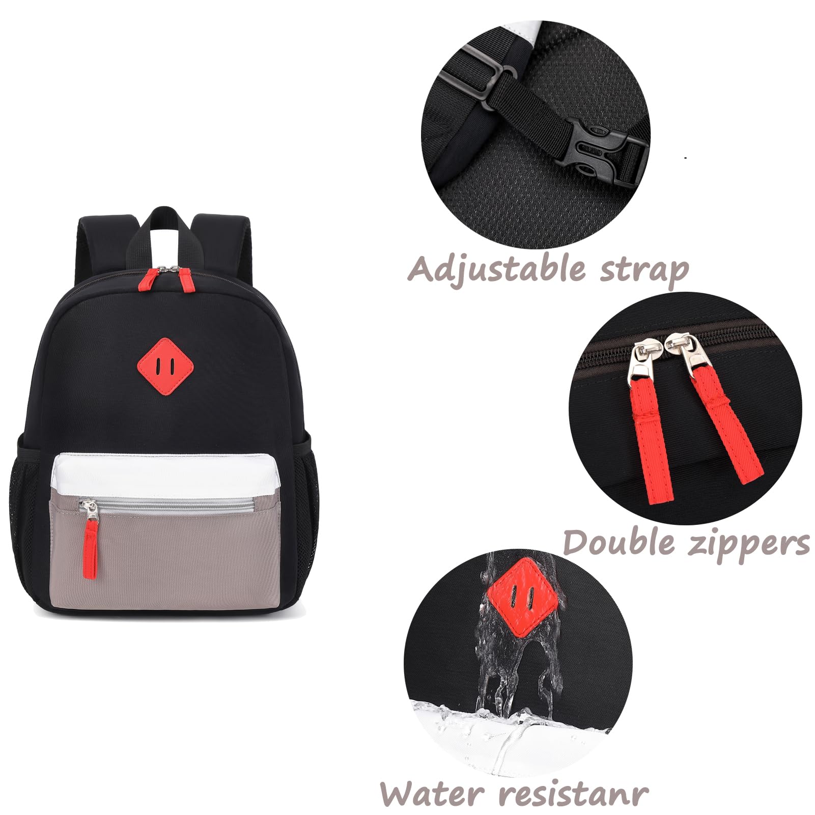 Kids Backpack for Boys 2-4 - Toddler School Bookbag for Preschool & Kindergarten