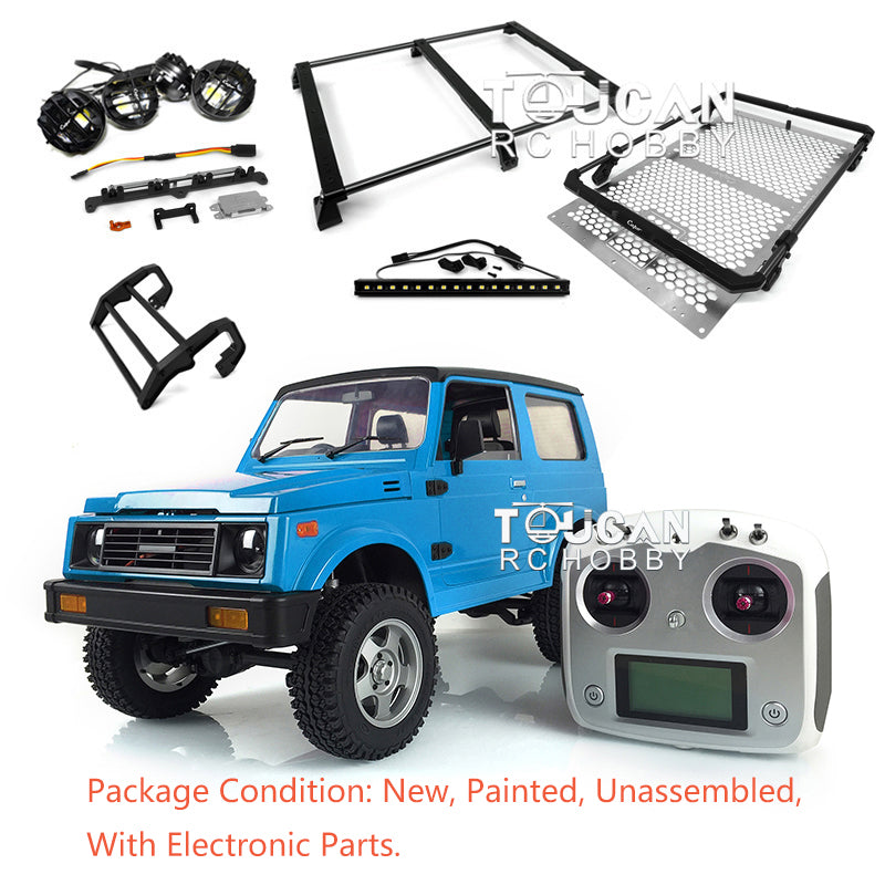 1/6 Scale RC Capo Crawler SIXER1 Metal Chassis Kit - Unassembled Plastic Cabin Car Body with Front Bumper, Motor, Servo, I6S ESC & Lights for Off-Road Rock Crawling and Trail Adventures
