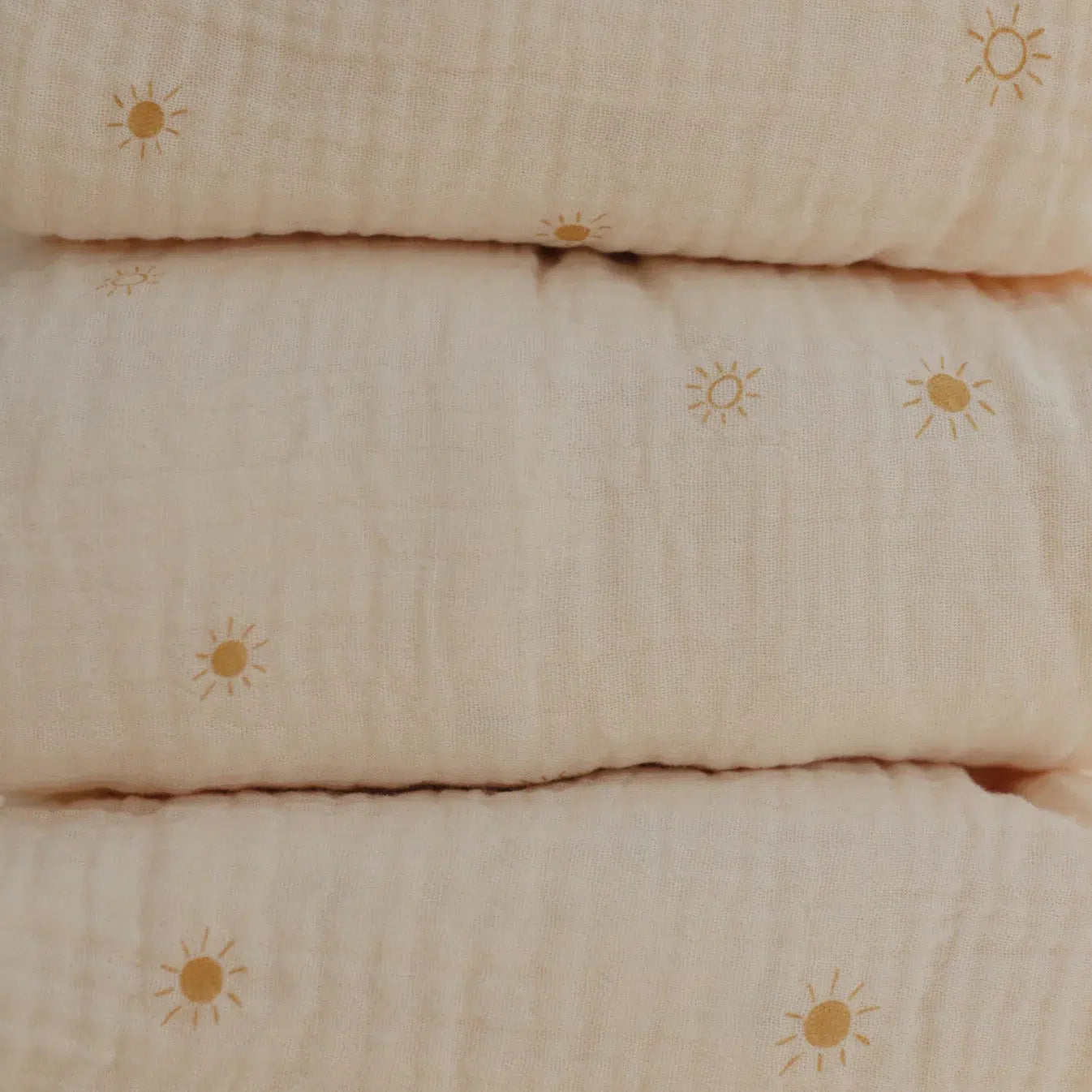 Mushie Extra Soft Muslin Changing Pad Cover - Breathable & Absorbent Baby Changing Mat for Nursery, Diaper Station - Suns Design | Perfect for Home, Daycare & Travel Use