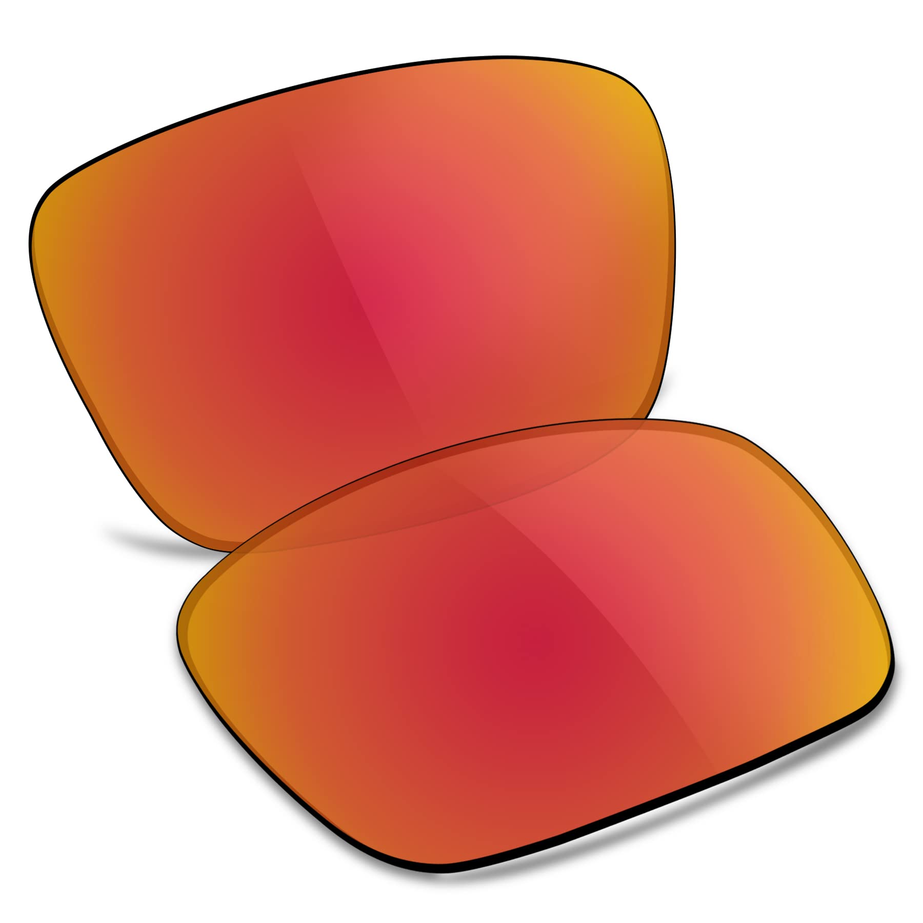 Oakley Holbrook OO9102 Polarized Replacement Lenses - Fire Red Sunglass Lenses for Driving, Fishing & Outdoor Sports