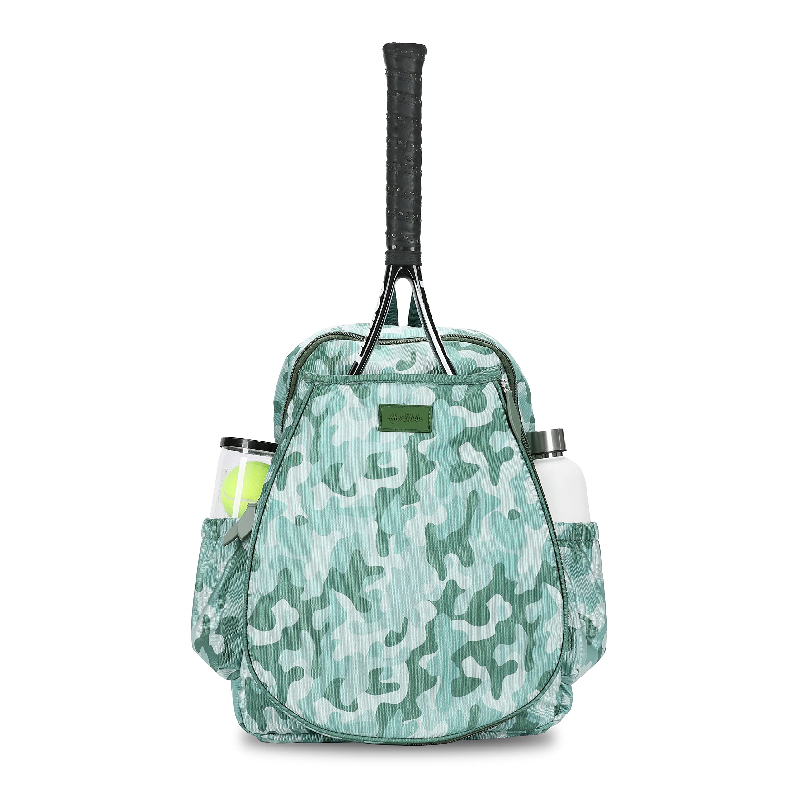 Ame & Lulu Game On Tennis Backpack for Women & Men - Lightweight Durable Sports Bag with Multiple Pockets - Perfect for Tennis, Gym, Travel & School