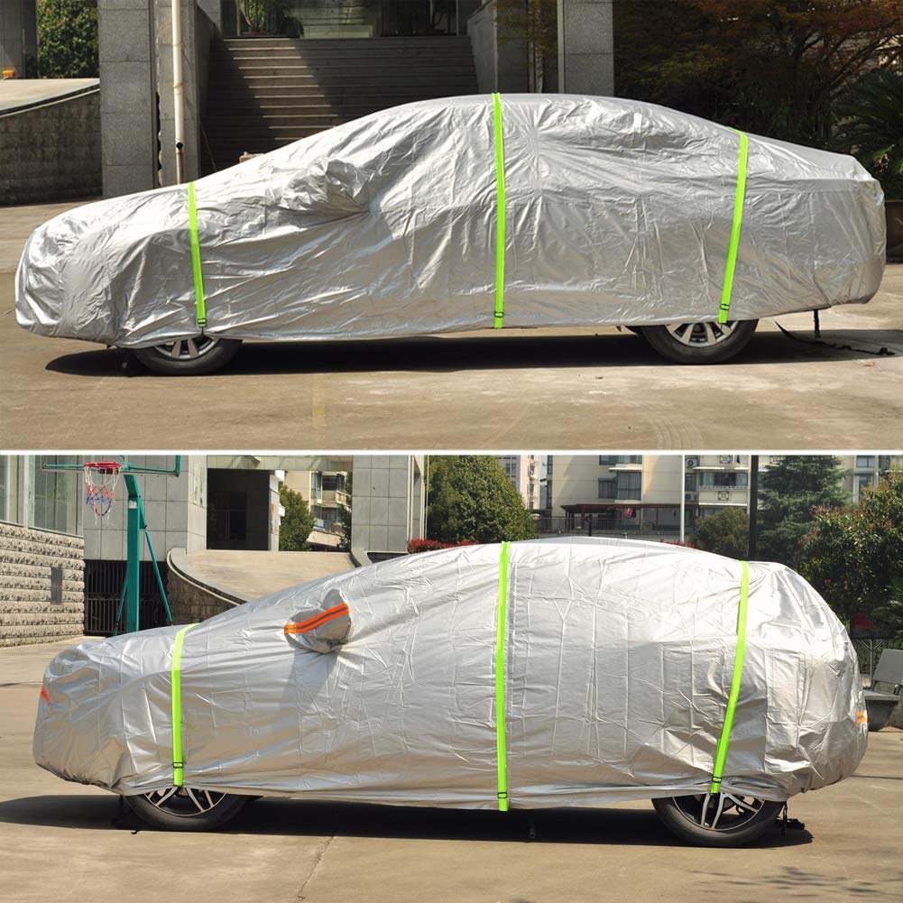 Kayme Universal Car Cover Straps - 3pcs Adjustable Elastic Wind Protector Ropes for Secure Fit in High Winds | Perfect for Outdoor Parking, Storms & Long-Term Vehicle Protection