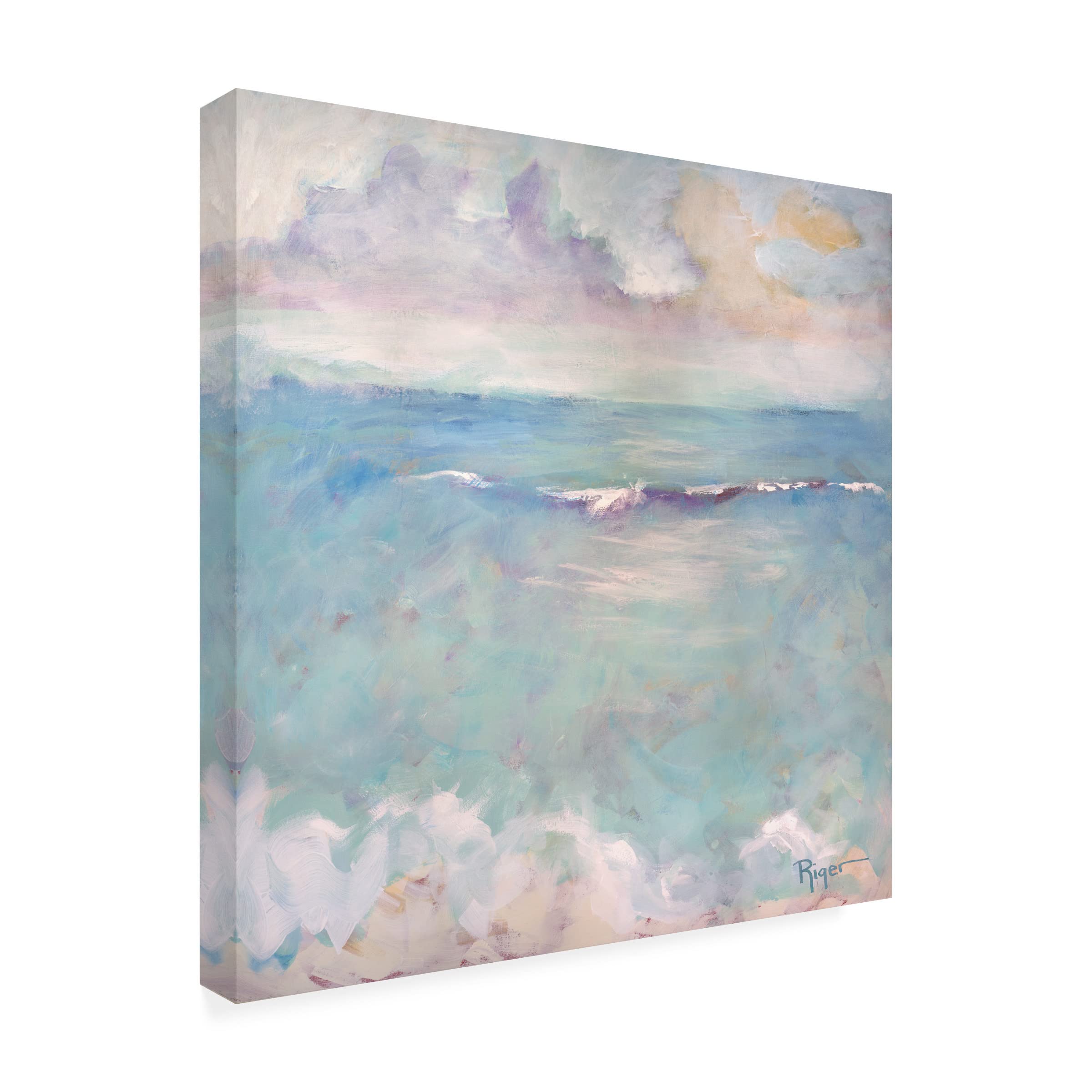 Trademark Fine Art 'A Day at the Beach III' Canvas Wall Art by Sue Riger - Coastal Decor for Living Room, Bedroom & Beach House
