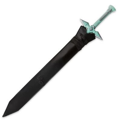 Anime Dark Repulser Sword with Sheath - Replica Cosplay Weapon for Sword Art Online Kirito Costume | Perfect for Halloween, Cosplay Events & Anime Collectors