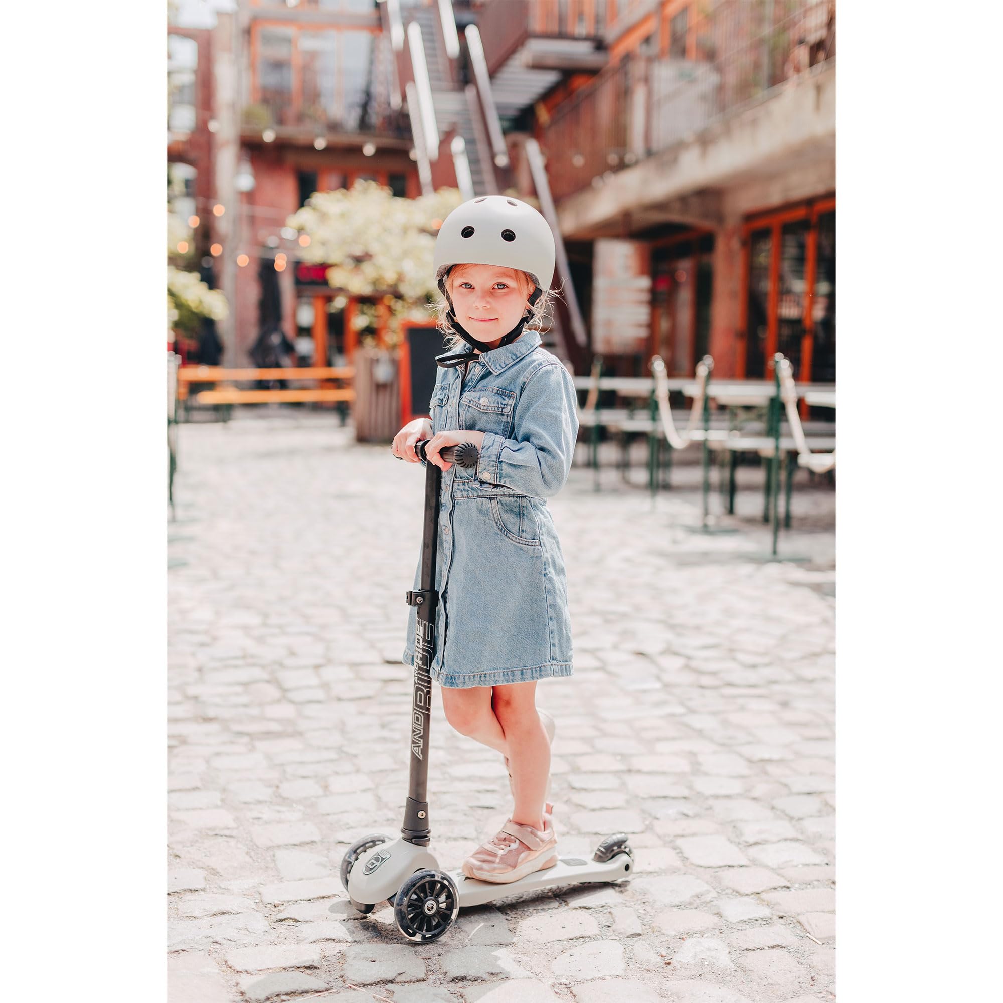 Best Scoot & Ride Stand-up Push Scooter for Toddlers - 3 Wheel Lightweight Kids Scooter with Adjustable Handlebar - Perfect for Outdoor Play, Park Rides & Learning Balance