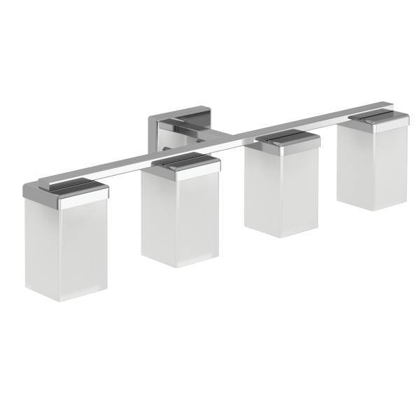Moen 90 Degree 4 Globe Wall Sconce Light Fixture in Chrome Finish - YB8864CH - Perfect for Hallway, Bedroom, and Bathroom Lighting