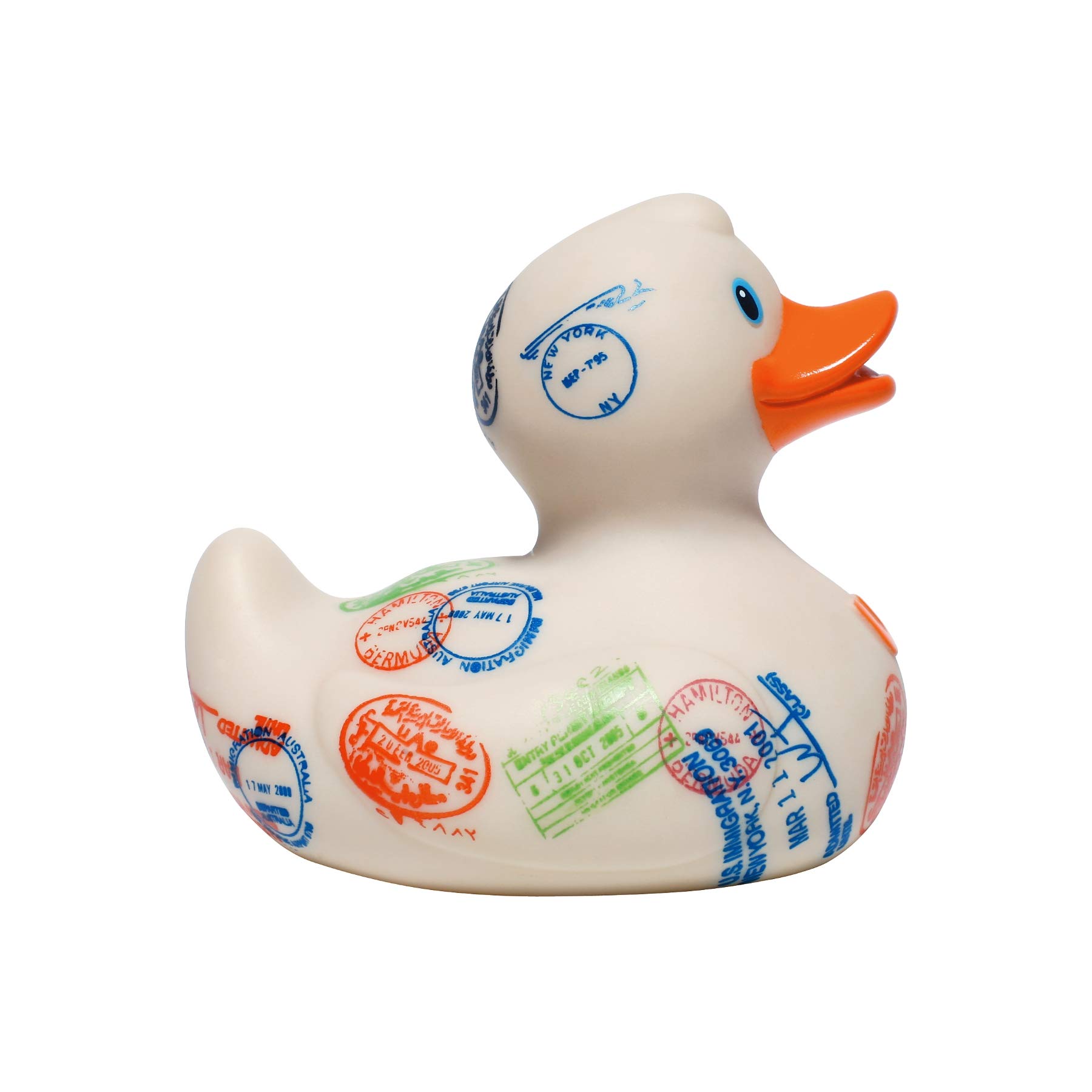 International Passport Rubber Duck by Bud Ducks | Safe Collectible Bath Toy for Kids | Elegant Gift Packaging for Travel Enthusiasts | Perfect for Bath Time, Travel Souvenirs & Collector's Display