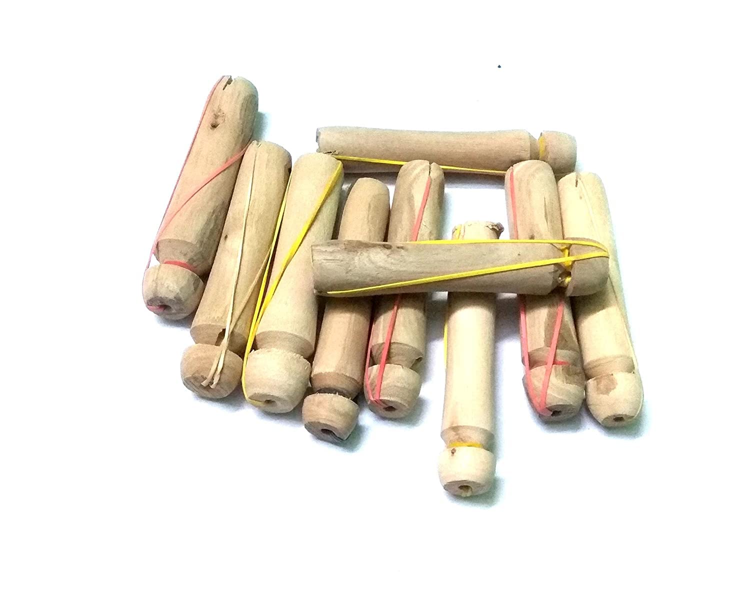 SIYAA Wooden Hair Curler Rollers Set of 20 - Natural Heatless Curling Rods for Beach Waves & Spiral Curls - Hair Styling Tools for Overnight Curling - Perfect for Home, Salon & Travel Use