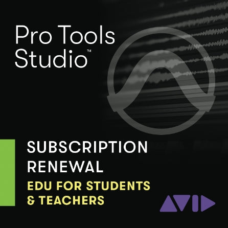 Avid Pro Tools Studio 1-Year Subscription Renewal for Students & Teachers | Digital Download | Music Production & Audio Editing Software for Recording Studios & Home Studios