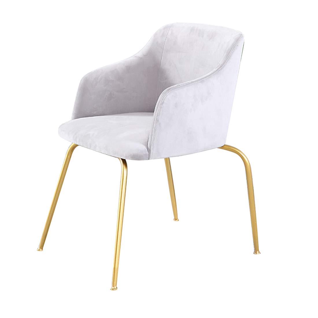 Nordic Iron Restaurant Sofa Chair - Comfortable Fabric Dining Chair for Home, Office, Cafe & Salon | Modern Design Living Room, Study Room & Makeup Chair for Relaxation & Leisure